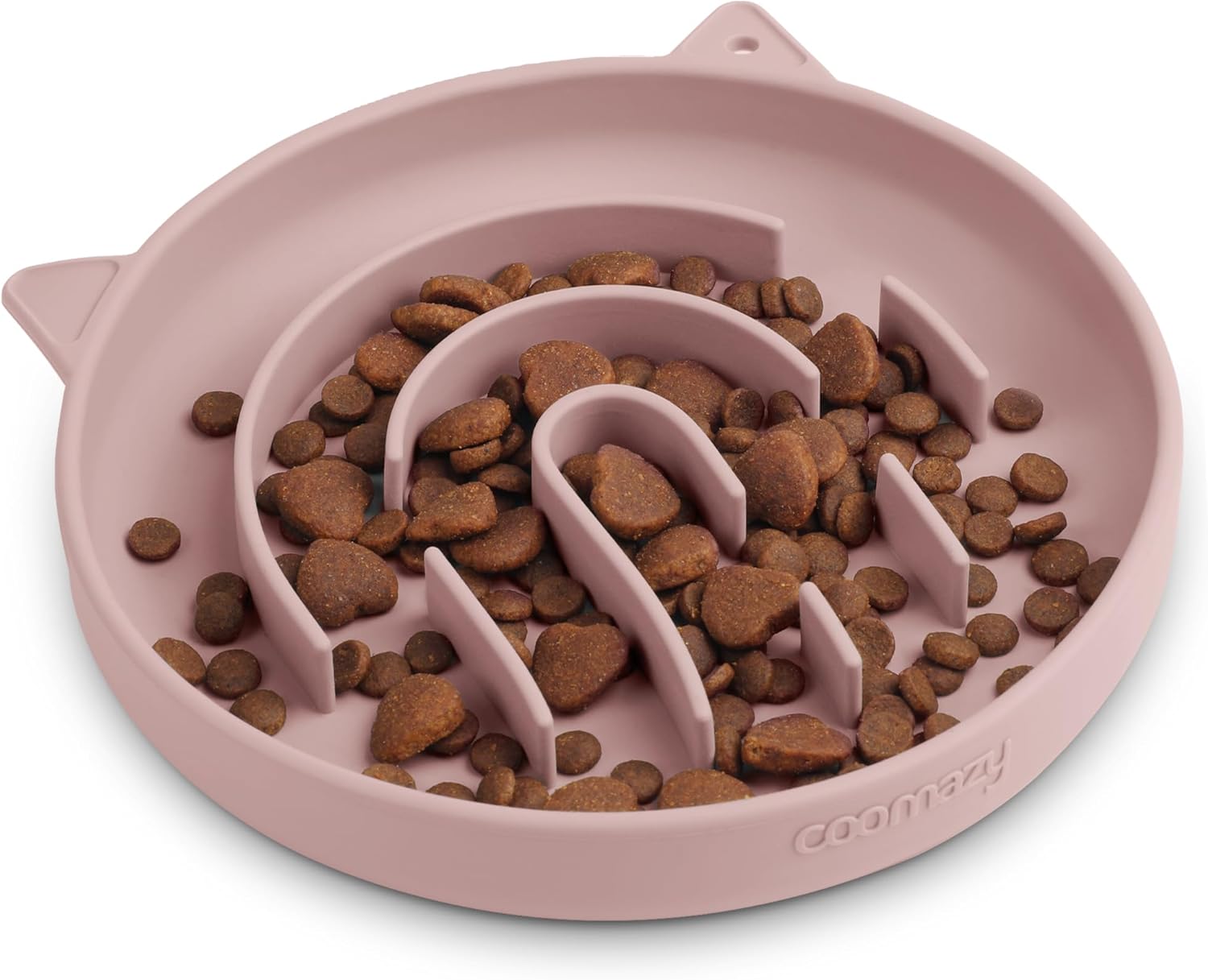Coomazy Silicone Slow Feeder Dog Cat Bowls, Interactive Puzzle Toy for Pets Food...