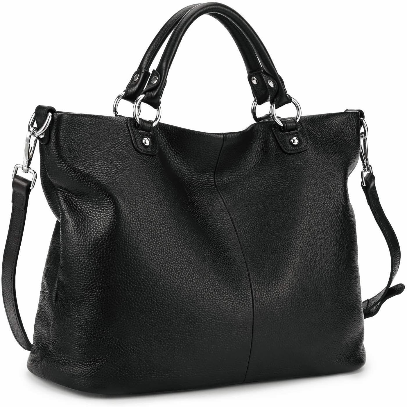 Kattee Women's Soft Genuine Leather Tote Bag, Top Satchel Purses and Handbags La...