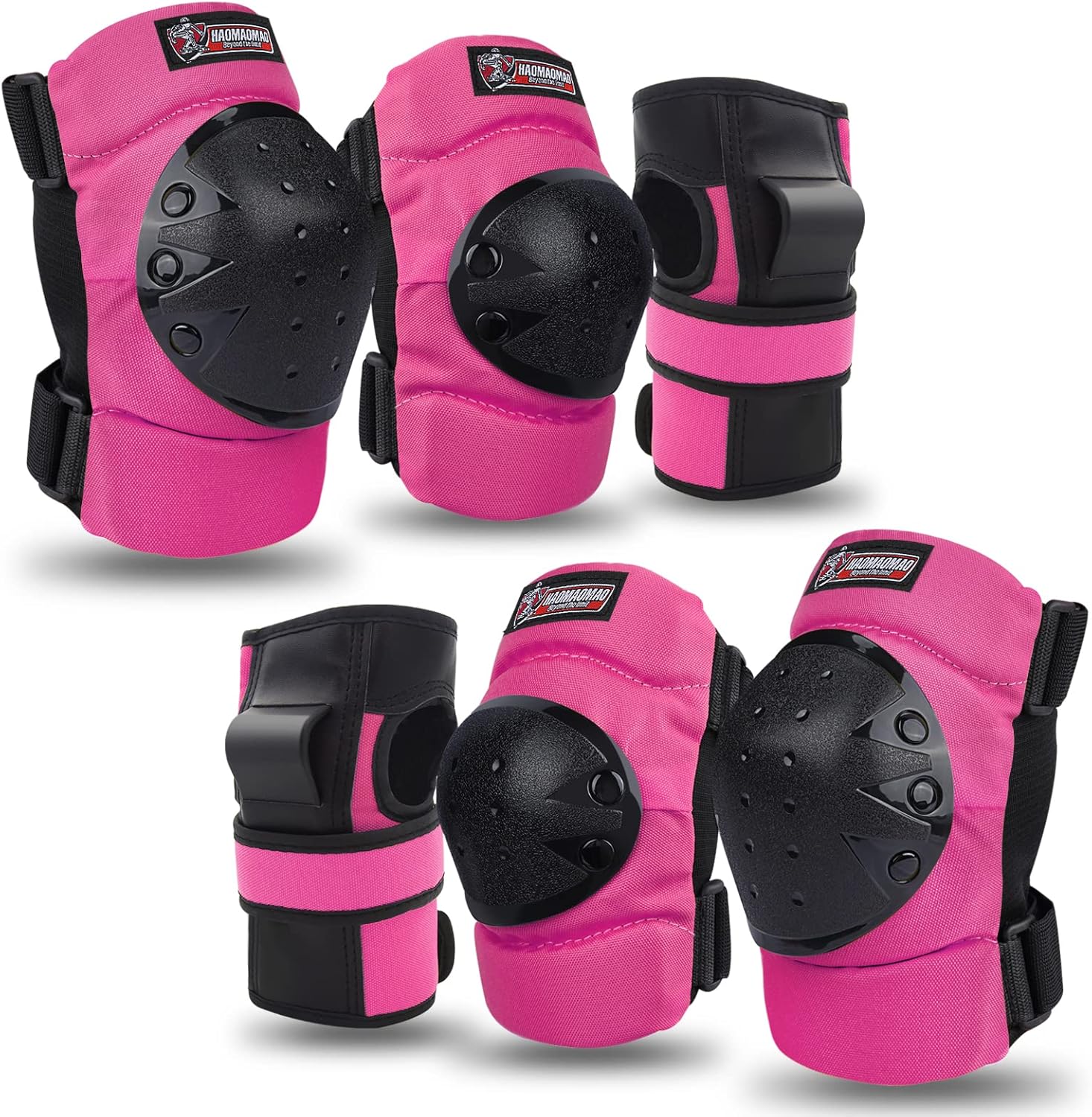 Adult & Kids Knee Pads Elbow Pads Wrist Guards Protective Gear Set for Skateboar...