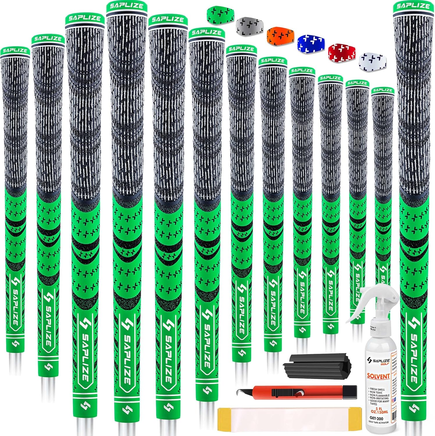 SAPLIZE Cross Corded Golf Grips 13 Pack, Low Taper Design, Choose from 13 Grips...