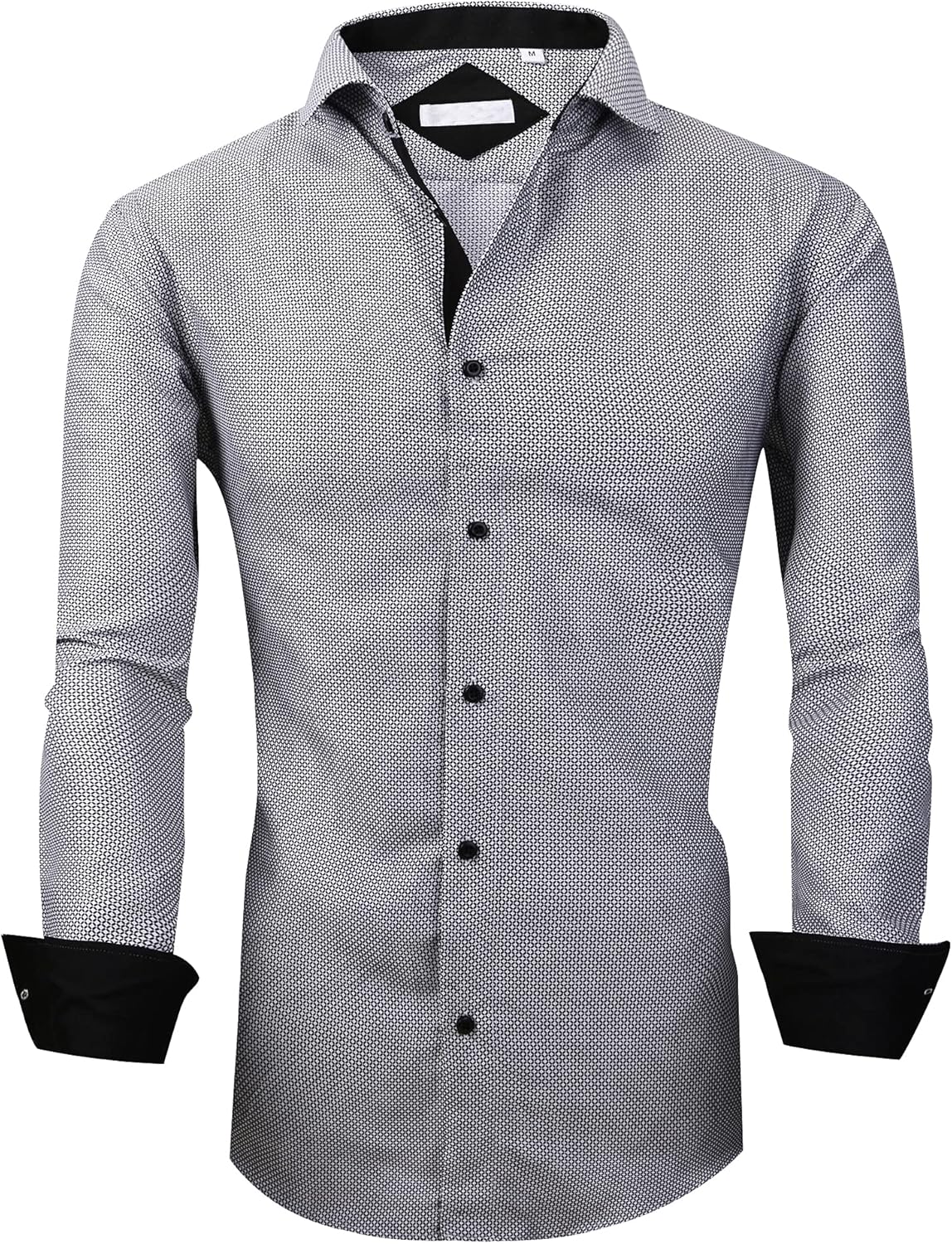 WARHORSEE Mens Casual Button Down Dress Shirts Long Sleeve 4-Way Stretch Collare...