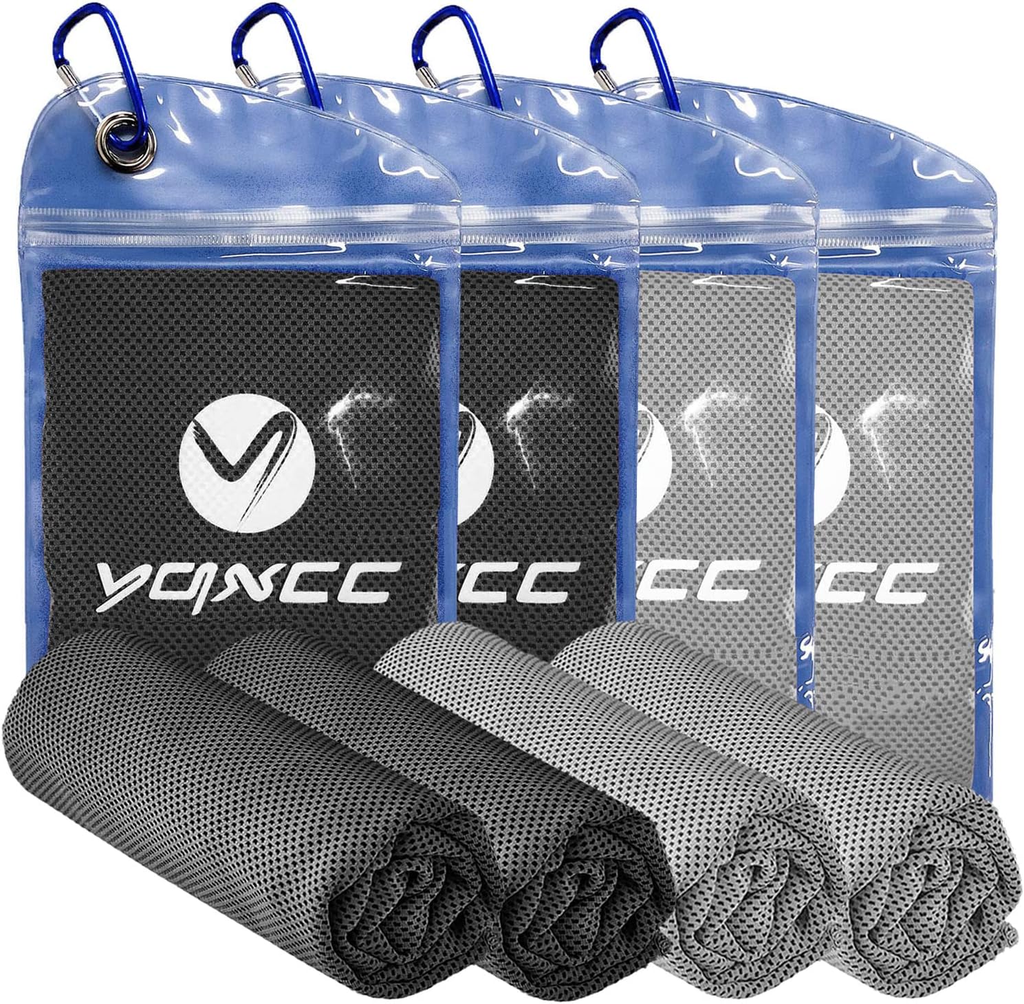 YQXCC 2 Pack Cooling Towel (120x30 cm) Ice Towel for Neck, Microfibre Cool Towel...