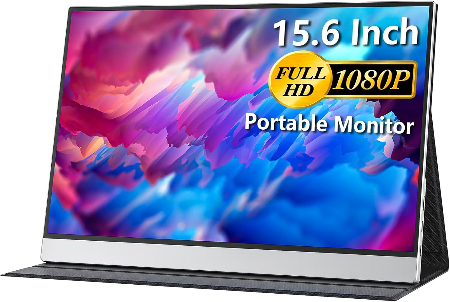 cocopar Portable Monitor - 15.6 Inch 1080P FHD HDR USB-C Portable Screen with Du...