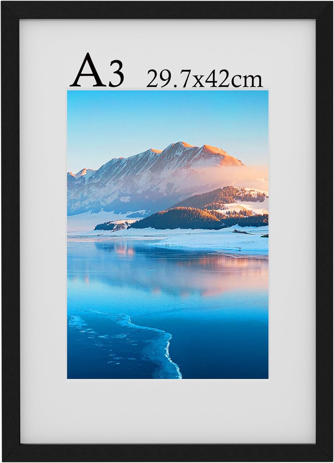 A3 Frame, 29.7 X 42 cm Wooden A3 Picture Frame, A3 Photo Frame With Perspex Glas...