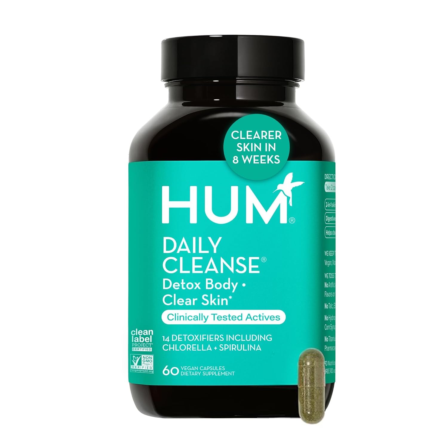 HUM Daily Cleanse, Special Acne Supplements for Clear Skin, Innovative Supplemen...