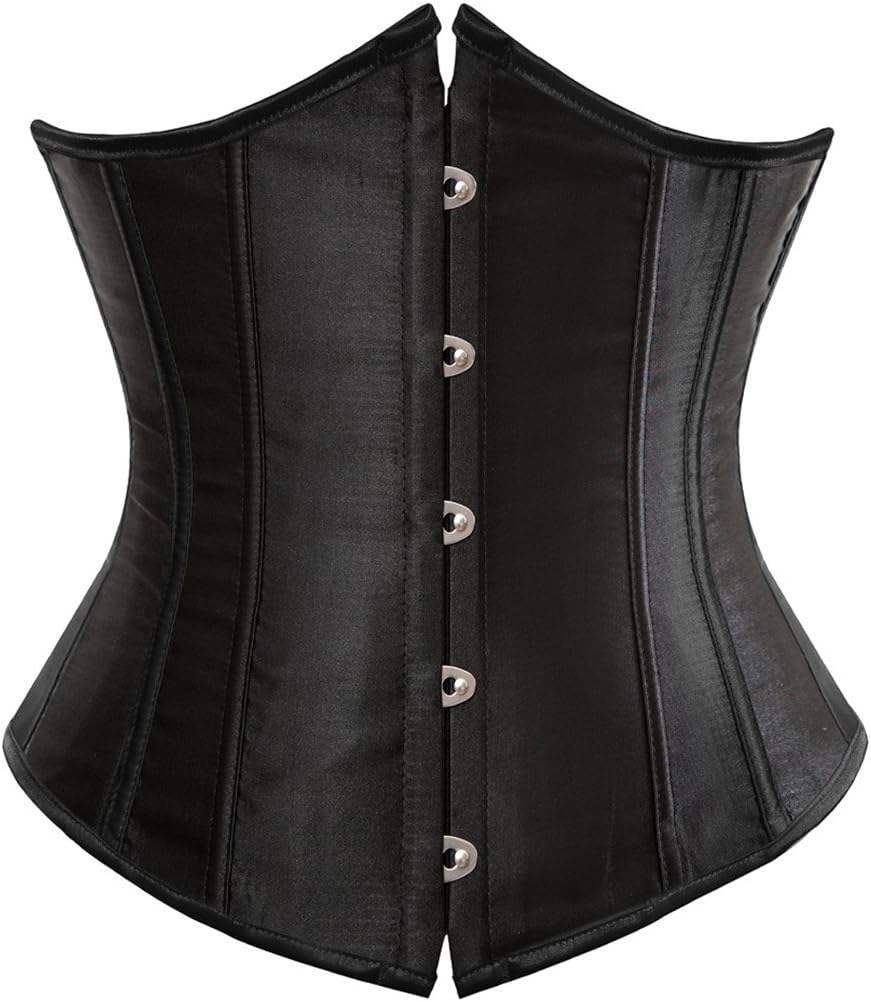 Kranchungel Underbust Corsets for Women Black Corset Top Waist Trainer Fashion B...