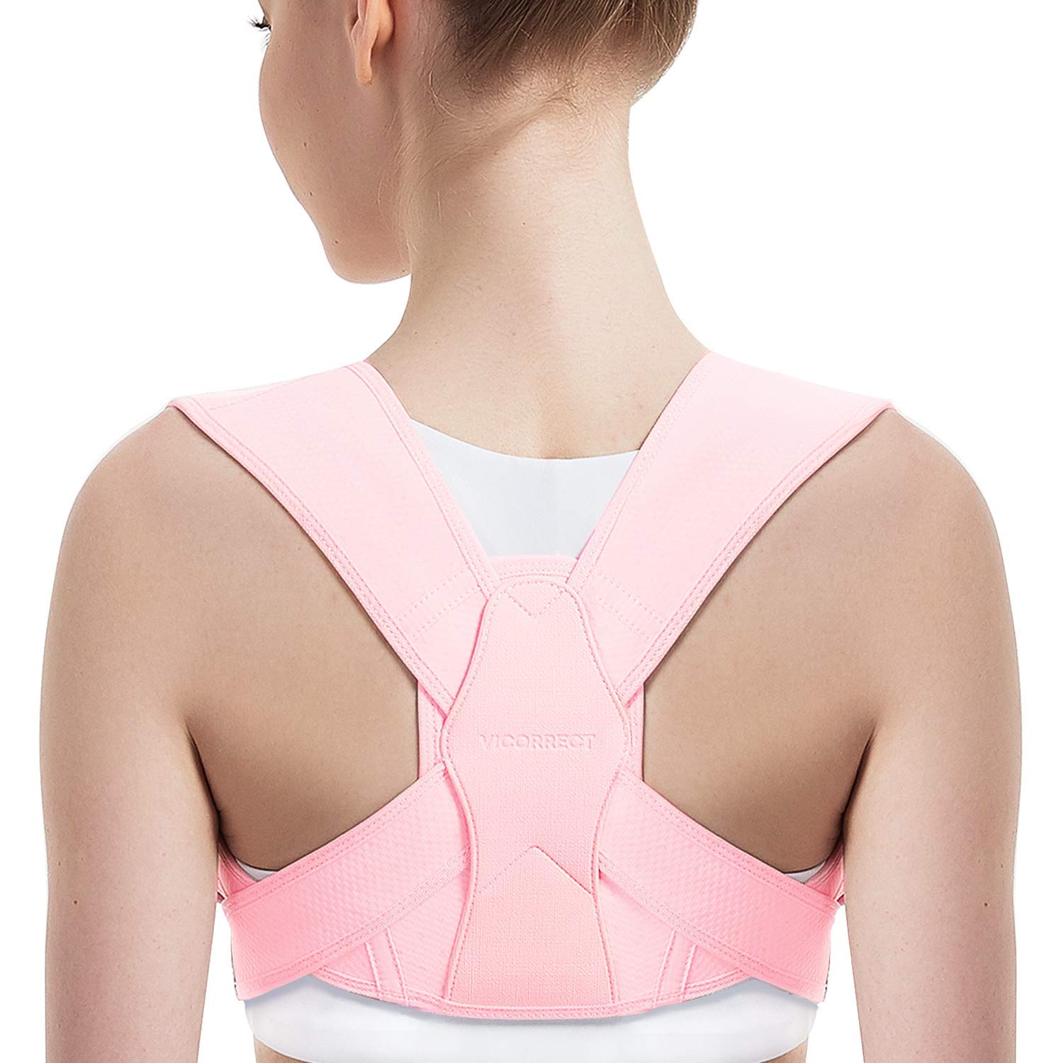 Vicorrect Posture Corrector for Women and Men, Adjustable Upper Back Brace for C...