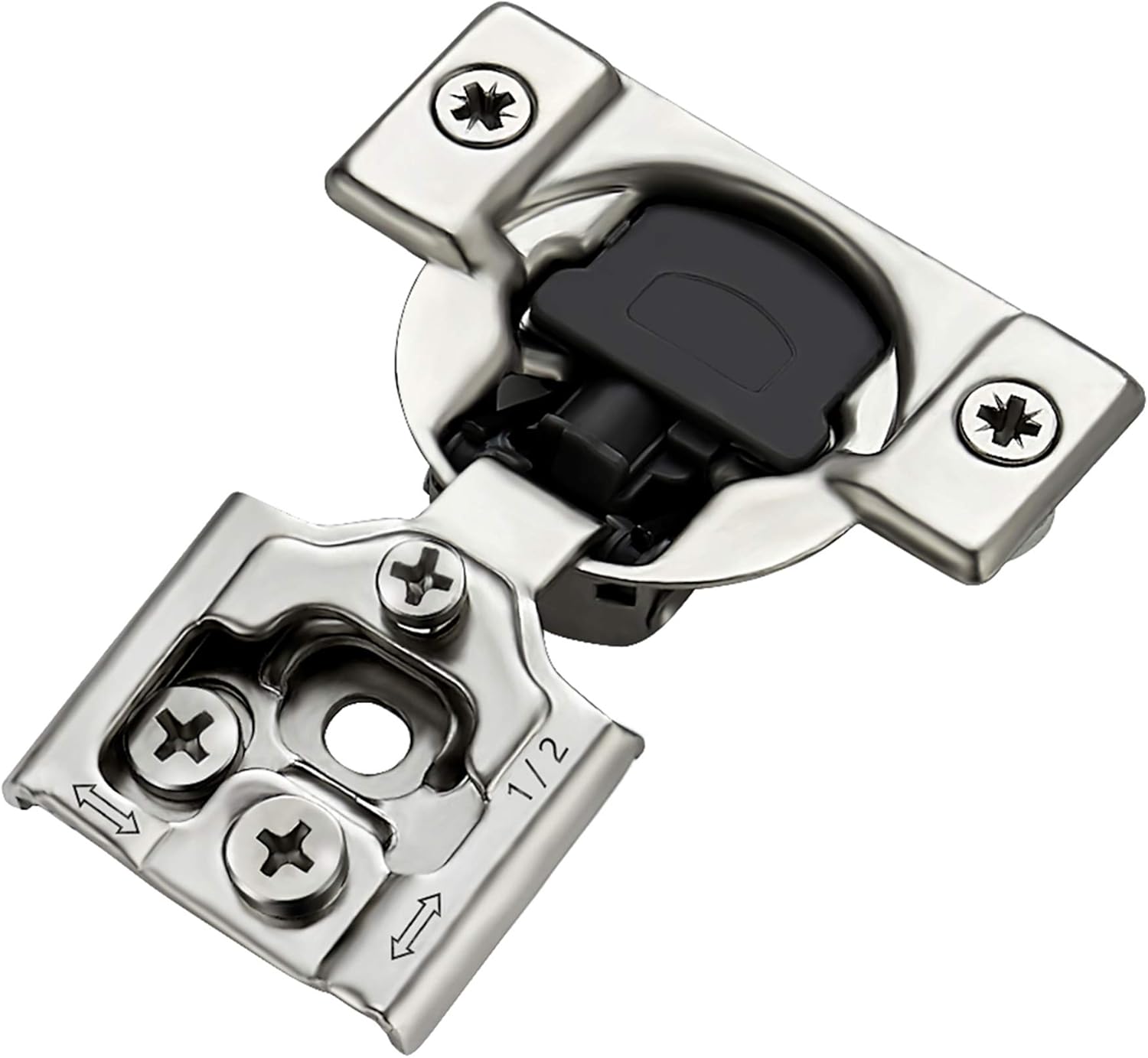 Ravinte 50 Pack 25 Pairs 1/2 inch Overlay Soft Close Hinges for Kitchen Cabinet...