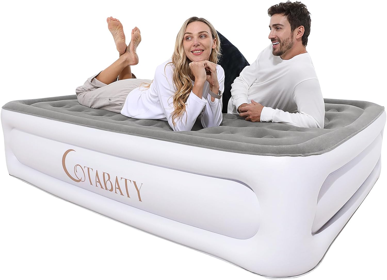 Queen Air Mattress with Built-in Pump, 18 inch Tall Inflatable Mattress Double A...