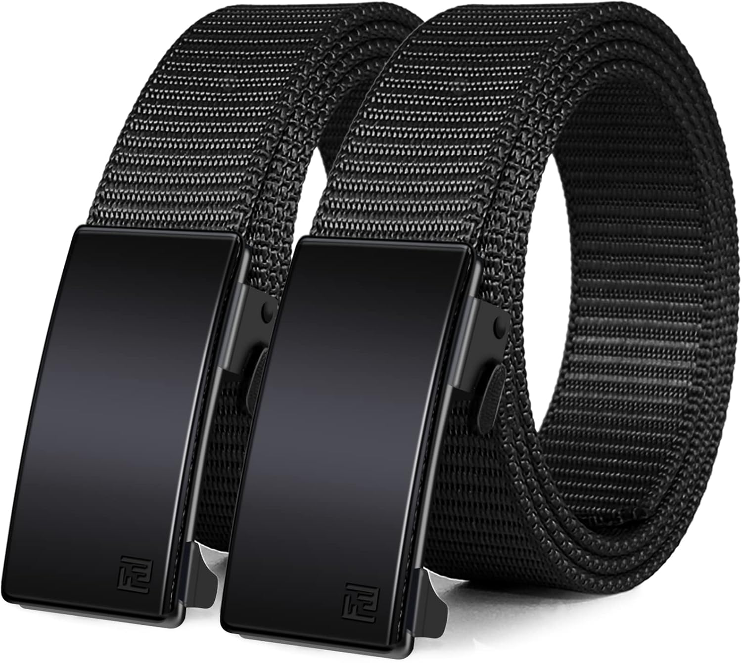 WONDAY 2 Pack Nylon Ratchet Belts for Men, Mens Belts Casual with Automatic Buck...