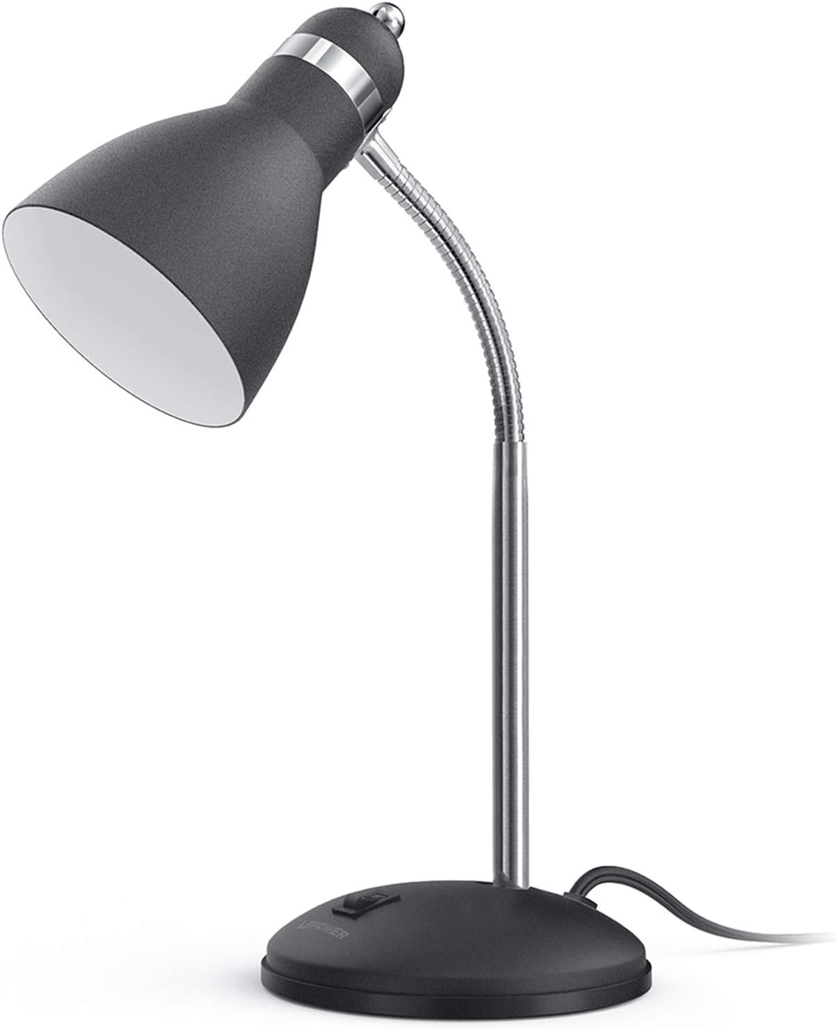 LEPOWER Metal Desk Lamp, Eye-Caring Table Lamp, Study Lamps with Flexible Goose...