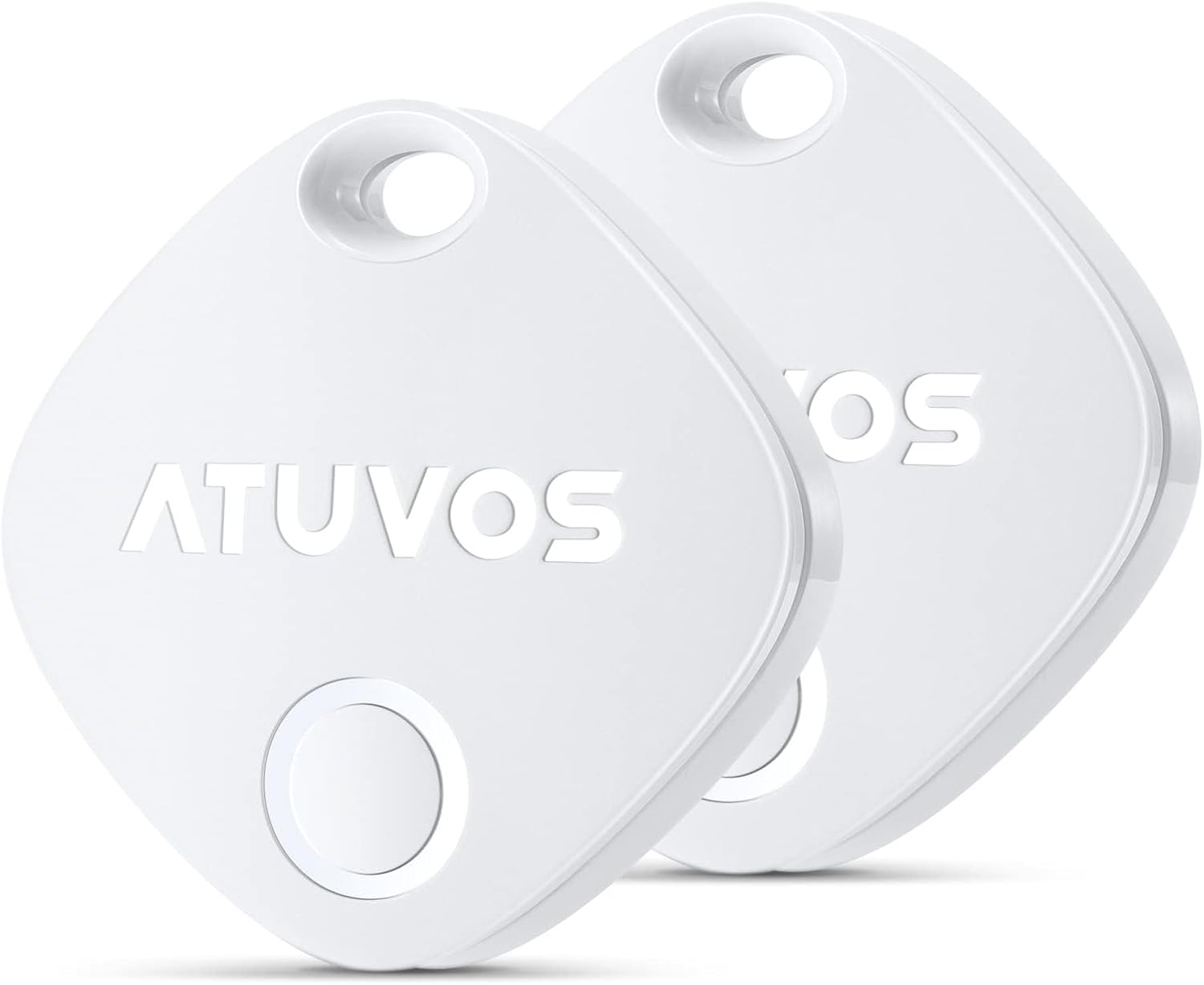 ATUVOS Luggage Tracker & Key Finder 2 Pack, Smart Bluetooth Tracker Pairs with A...
