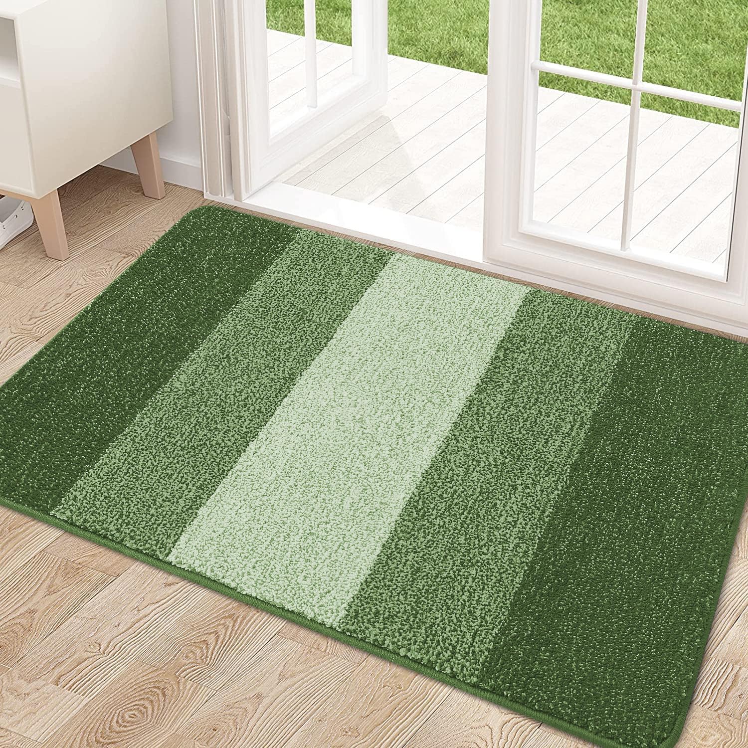 Kitinjoy Indoor Door Mat, 32x20 Non-Slip Absorbent Dirt Trapper Entrance Mat, Lo...