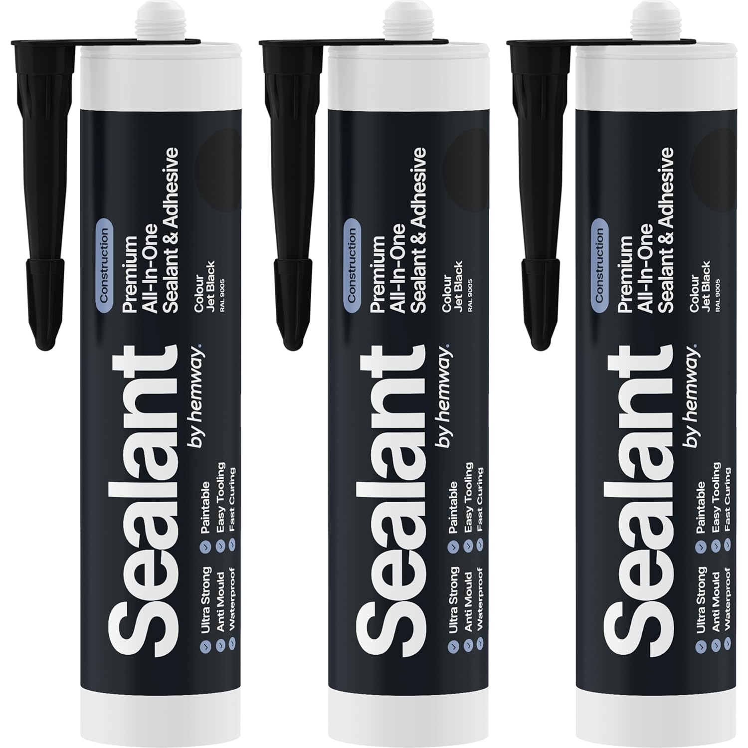 Jet Black Hybrid Polymer Sealant, Special 300ml Construction Joint, Innovative W...