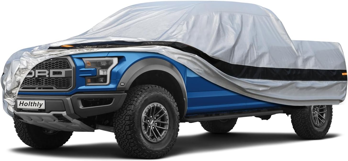 Truck Cover, Unique 10 LayerTruck Cover Waterproof All Weather, Special Pickup T...