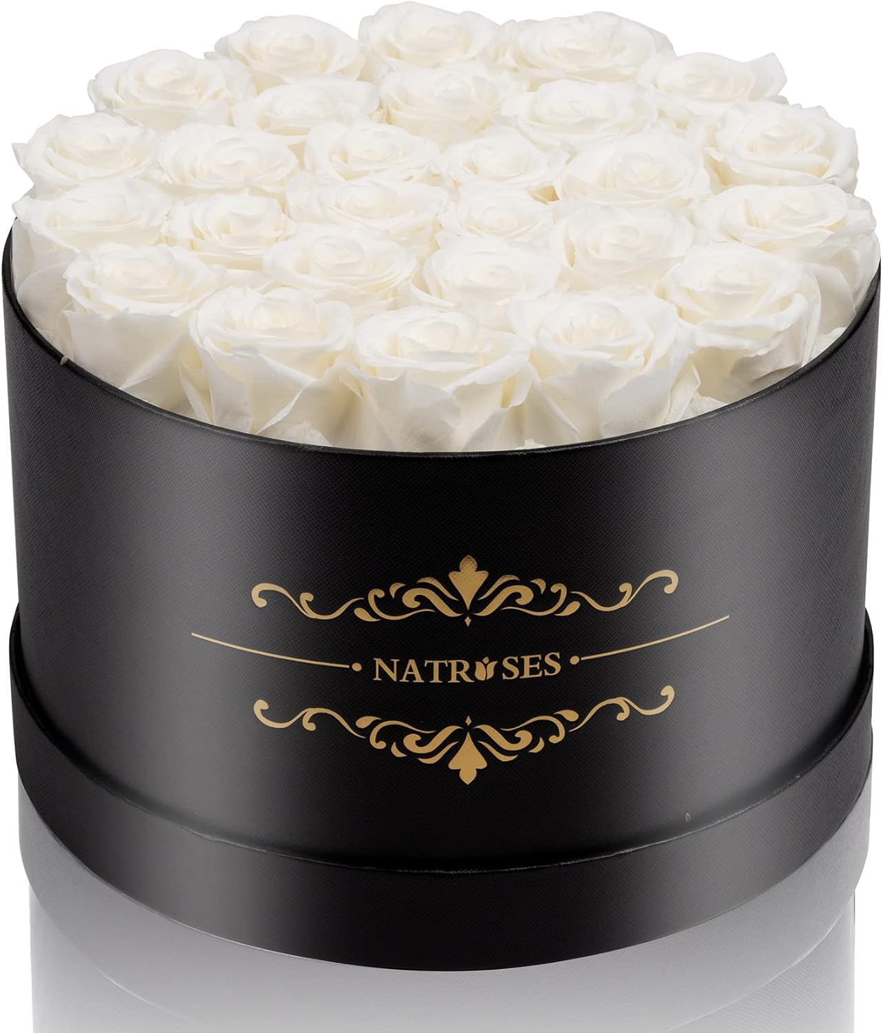 NATROSES Forever Preserved Roses in a Box, 100% Real Roses That Last Up to 3 Yea...