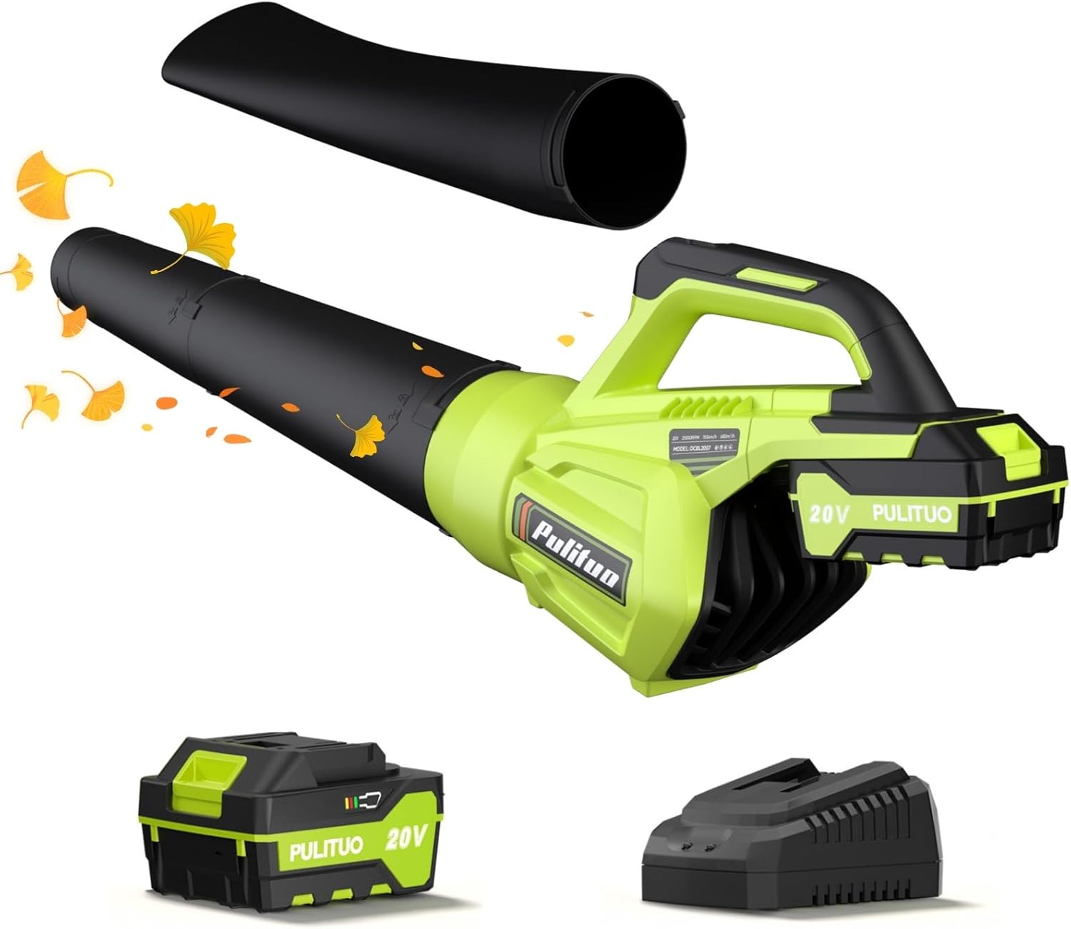 Leaf Blower 20V Leaf Blower Cordless with 4.0Ah Battery and Charger, High Power...