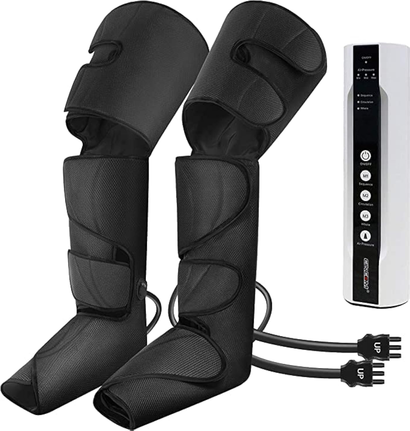 CINCOM Leg Air Compression Massager for Foot Calf Thigh Upgrade Leg Wraps with P...