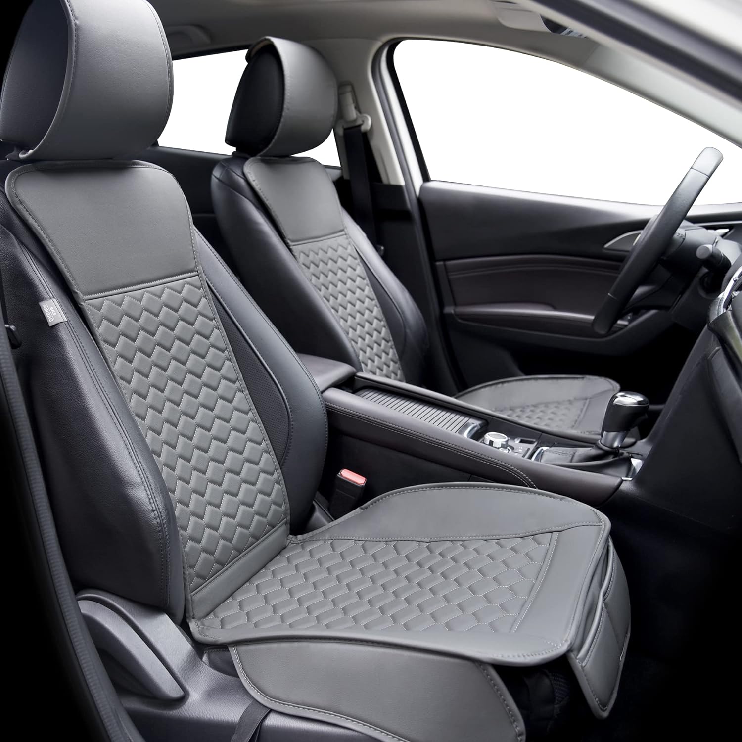 Elantrip 2PCs Front Car Seat Covers Leather Car Seat Protector Universal fit for...