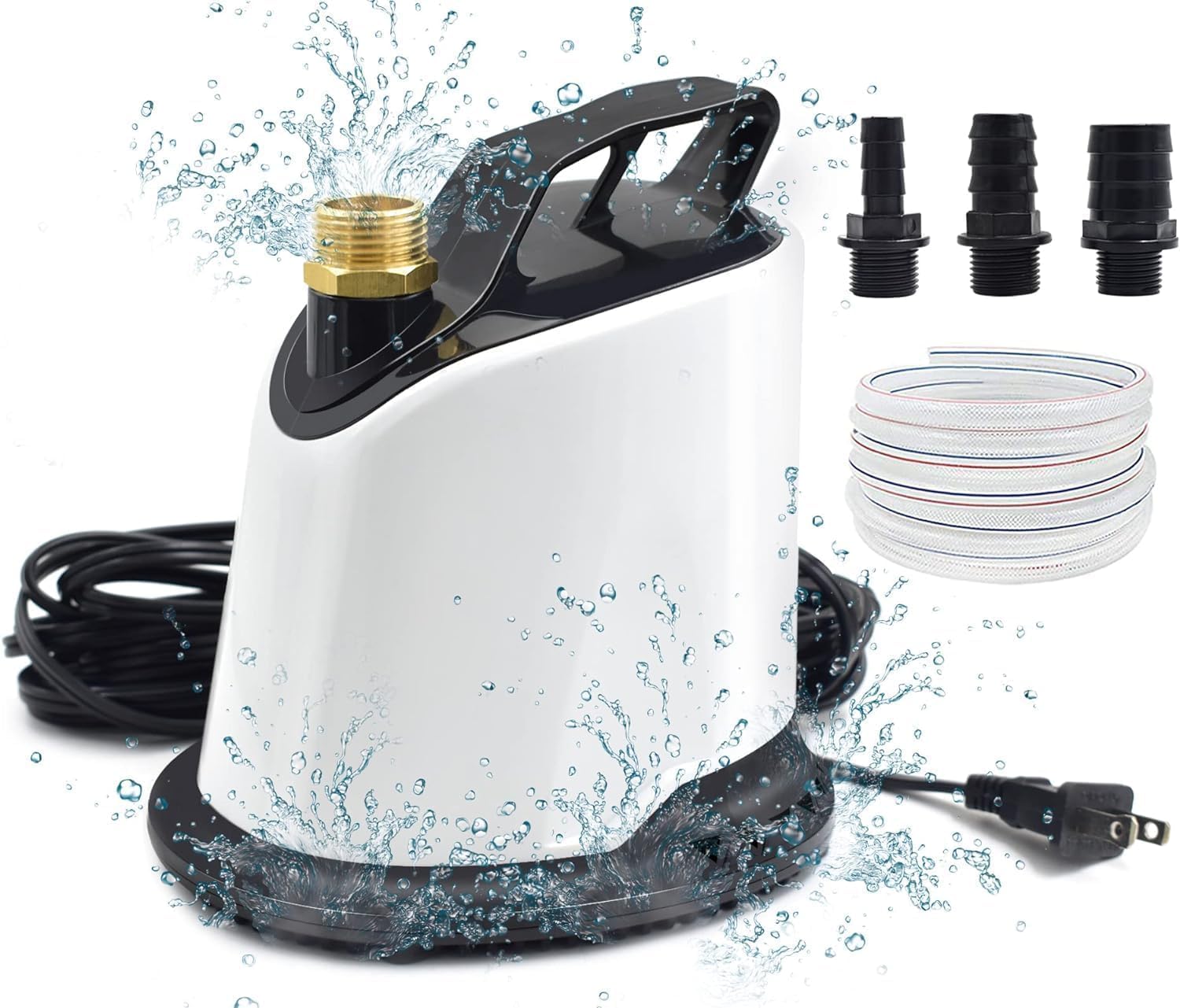 AgiiMan Pool Cover Pump, 1100 GPH Submersible Water Sump Pump for Pool Draining...