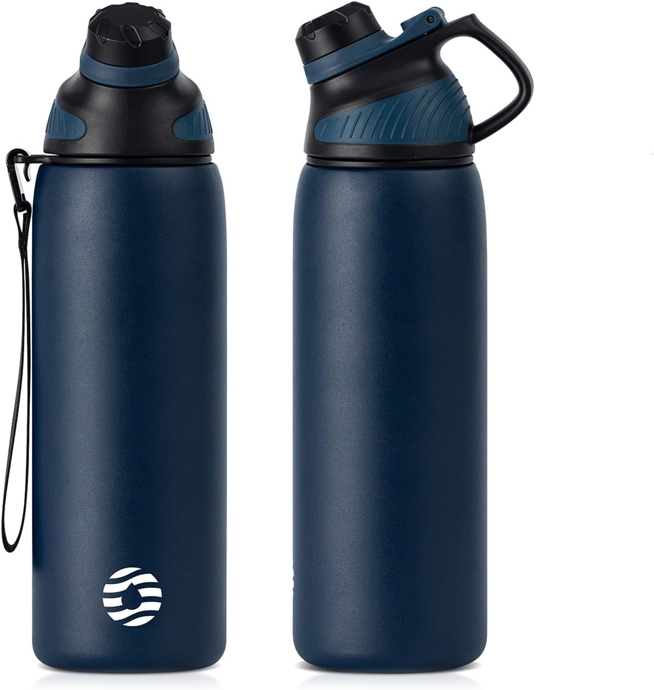 Fjbottle Stainless Steel Water Bottle 600ml/800ml/1L/1.5L with Magnetic Lid, BPA...