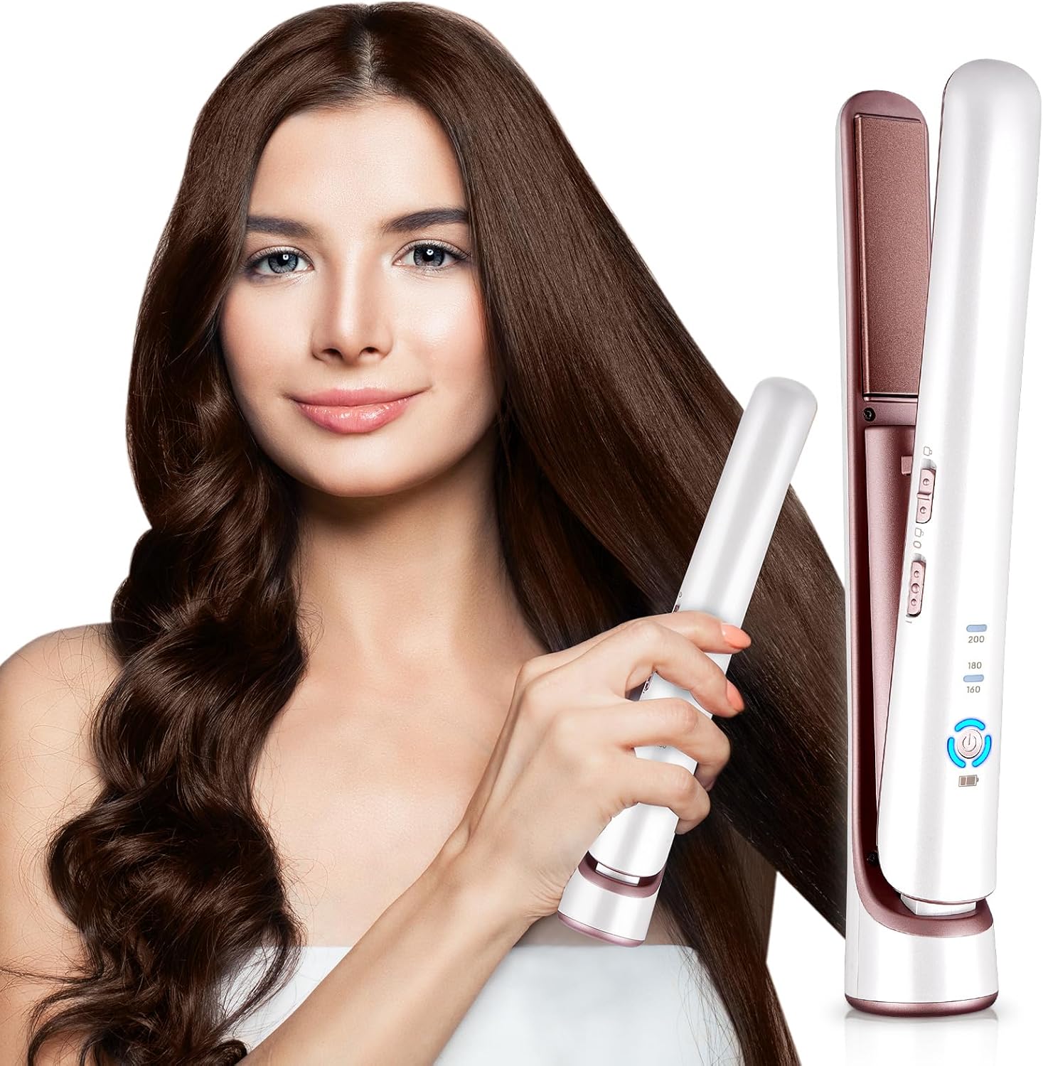 Cordless Hair Straighteners, Special USB Charging Hair Tool, Innovative 5200mAh...