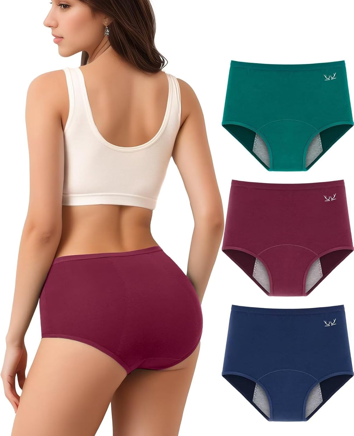 TANSTC Period Pants, Leakproof Pants Extra Protection menstrual Period Underwear...