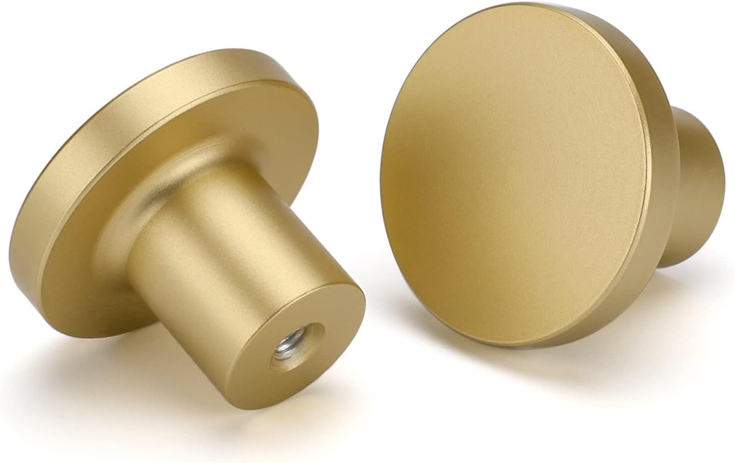 goldenwarm 4 Pack Gold Drawer Knobs Brass Cabinet Knobs Gold Knobs Cupboard Knob...