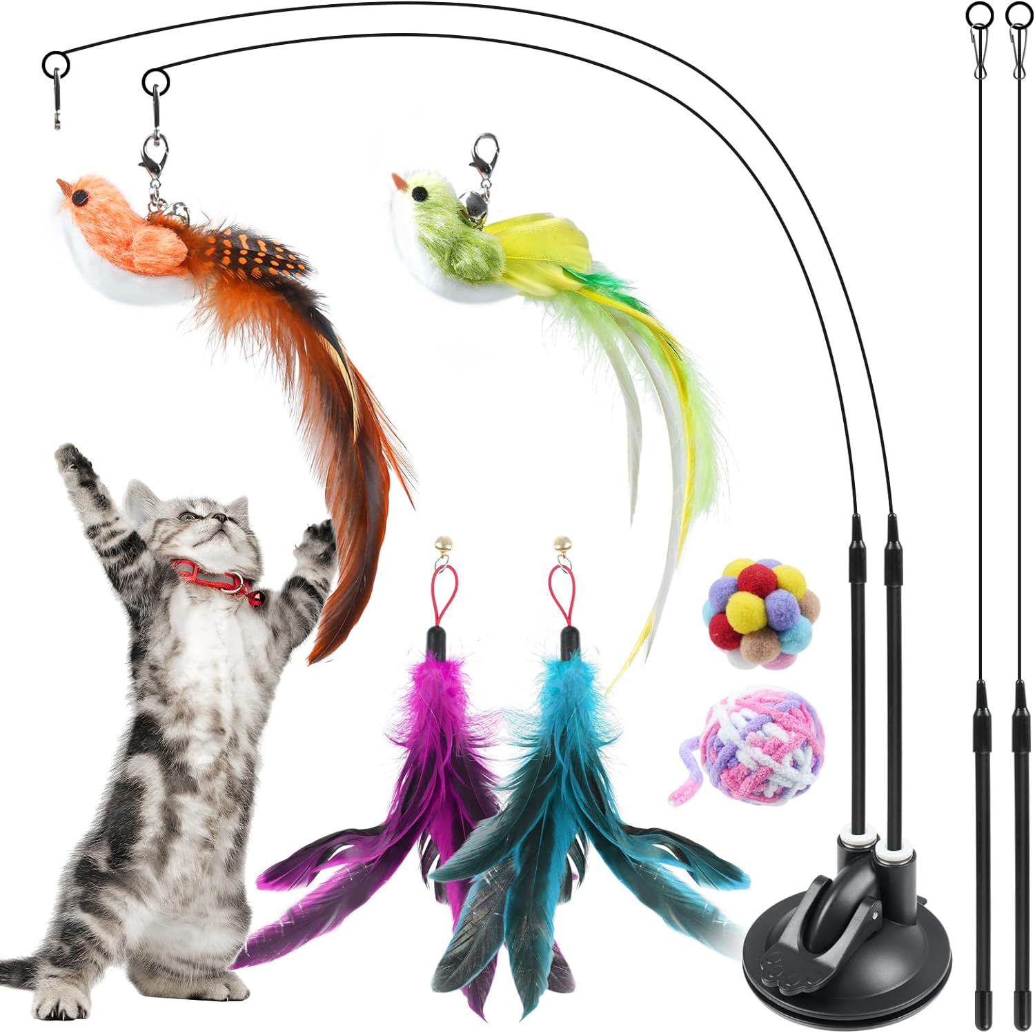 ROSAUI Cat Toy, Special Cat Toy for Self-Entertainment - Interactive and Stimula...