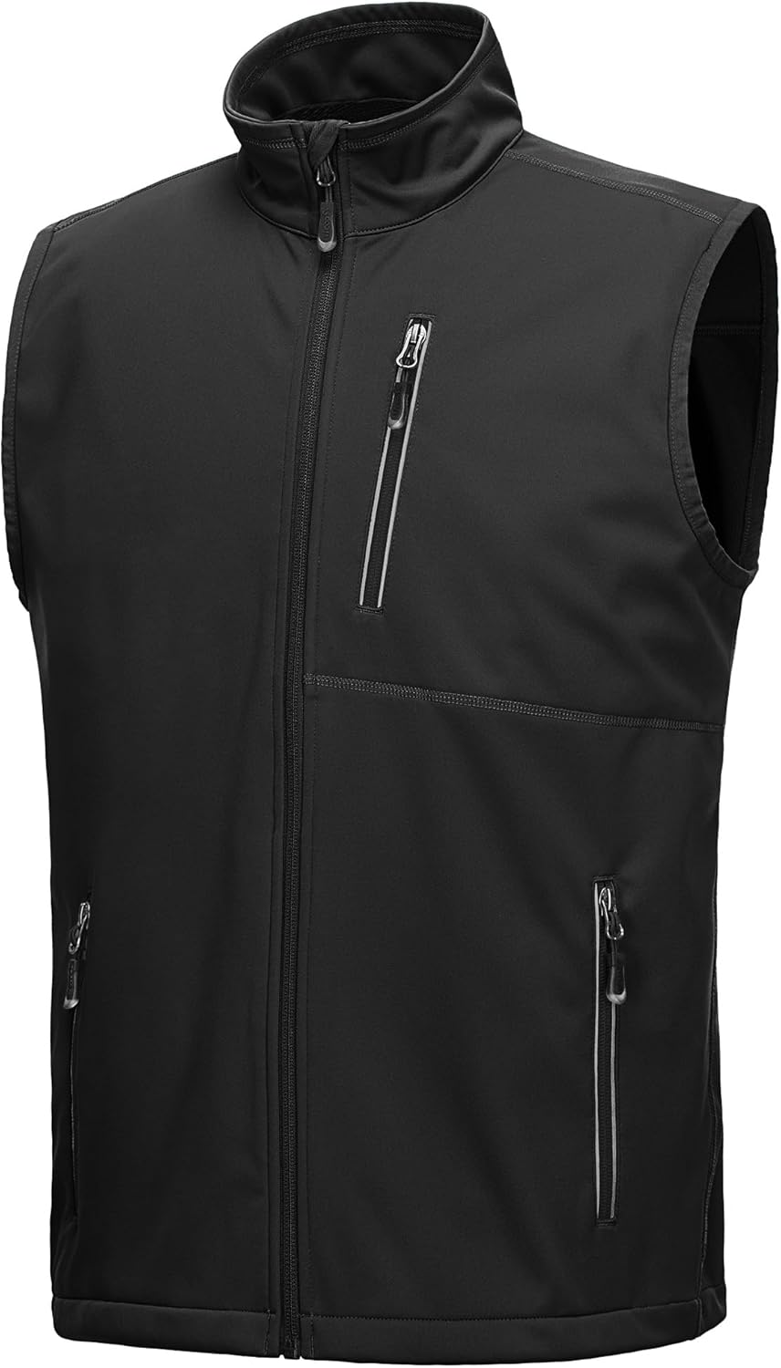 33,000ft Men's Lightweight Softshell Gilet, Unique Windproof Waterproof Outerwea...
