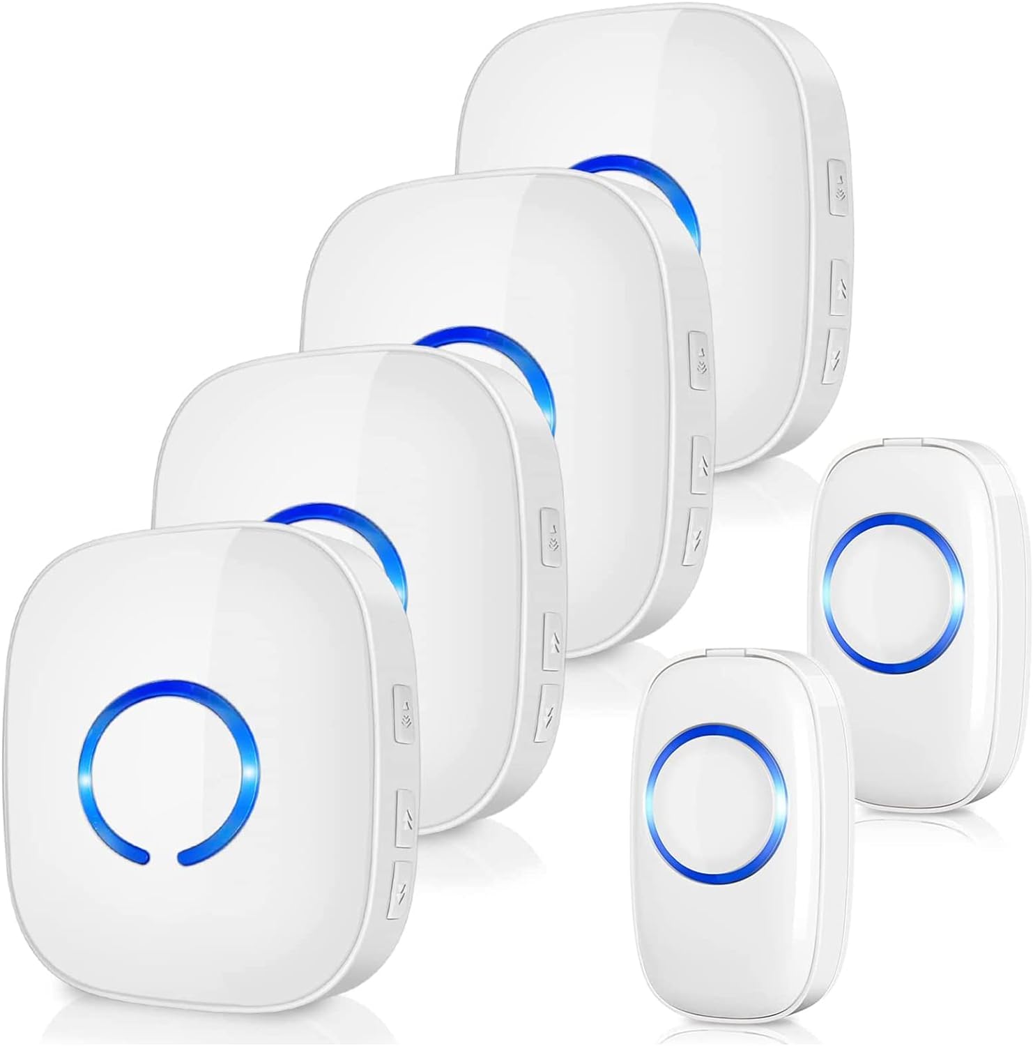 Wireless Doorbell Kit with 1300FT Range, IP55 Waterproof & 5 Volume Levels & 58...