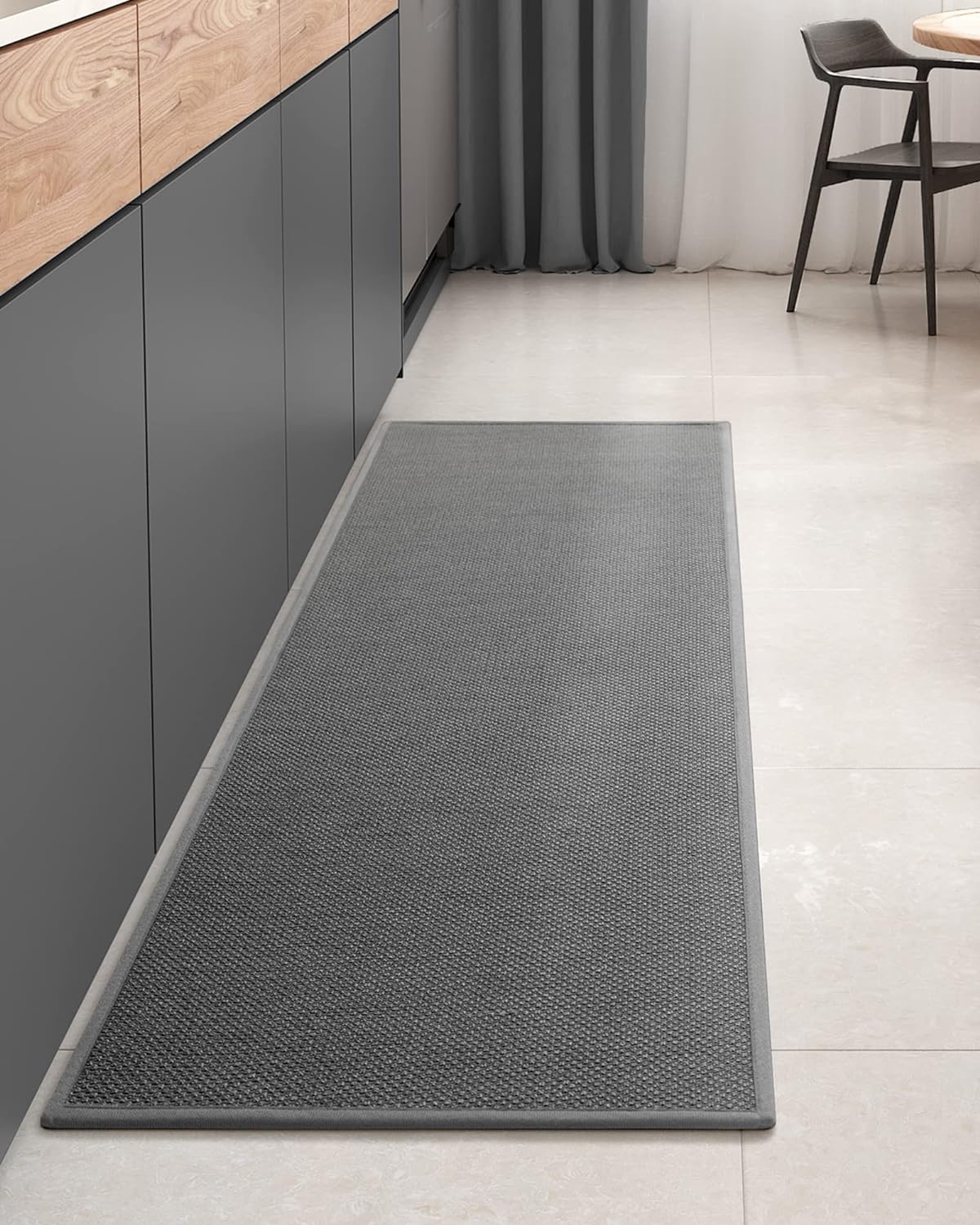 COLOR&GEOMETRY Kitchen Mats Non Slip Washable 43x120cm, Woven Kitchen Rug, Kitch...