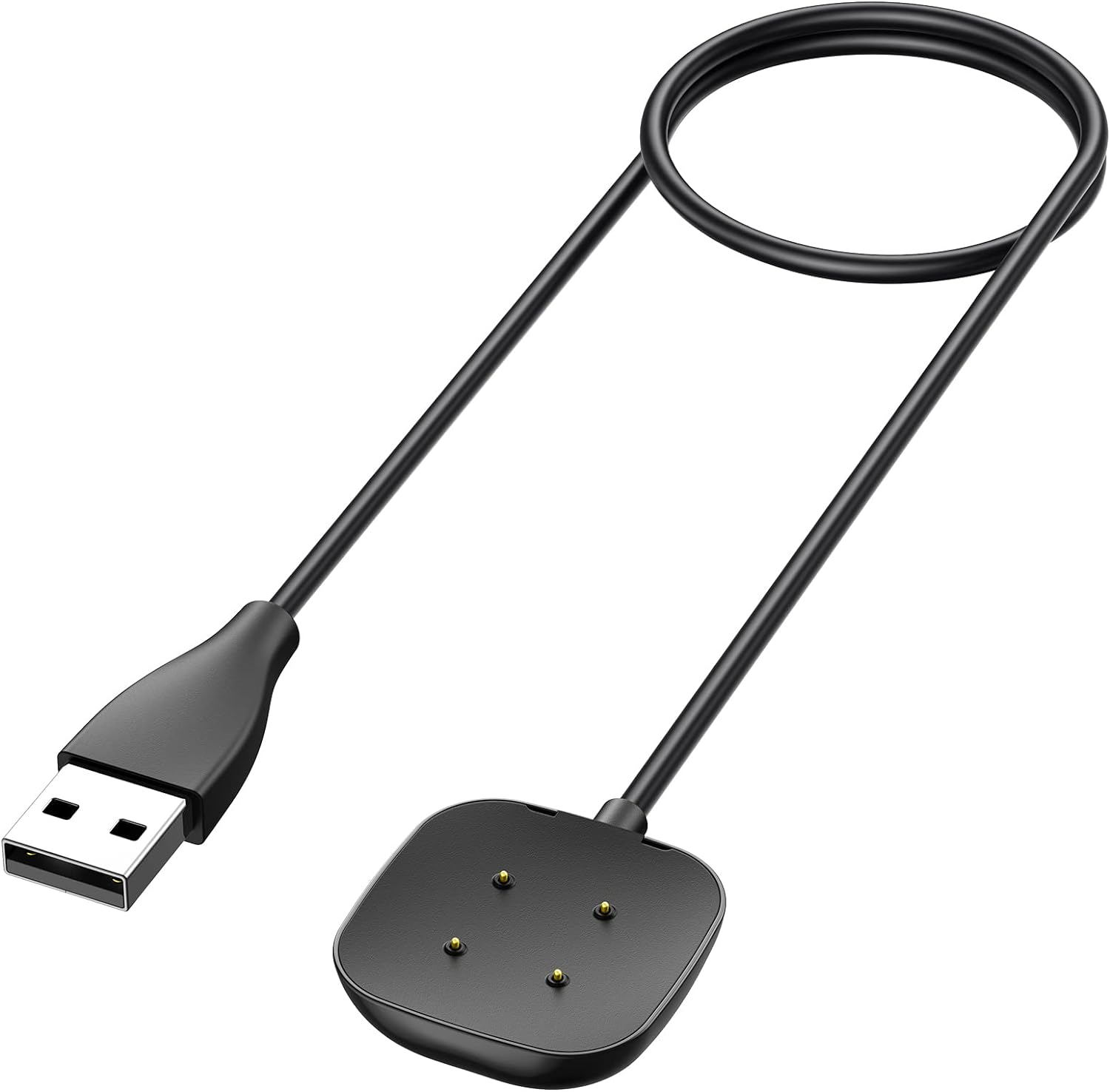 Charger Cable for Fitbit Sense/Sense 2/Versa 3/Versa 4, Replacement USB Charging...