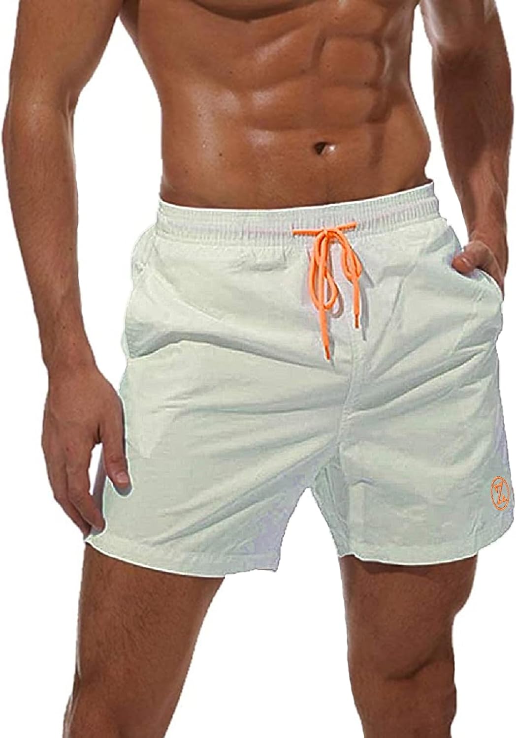 ZOXOZ Mens Swimming Shorts, Special Waterproof Quick Dry Beach Shorts, Unique Su...