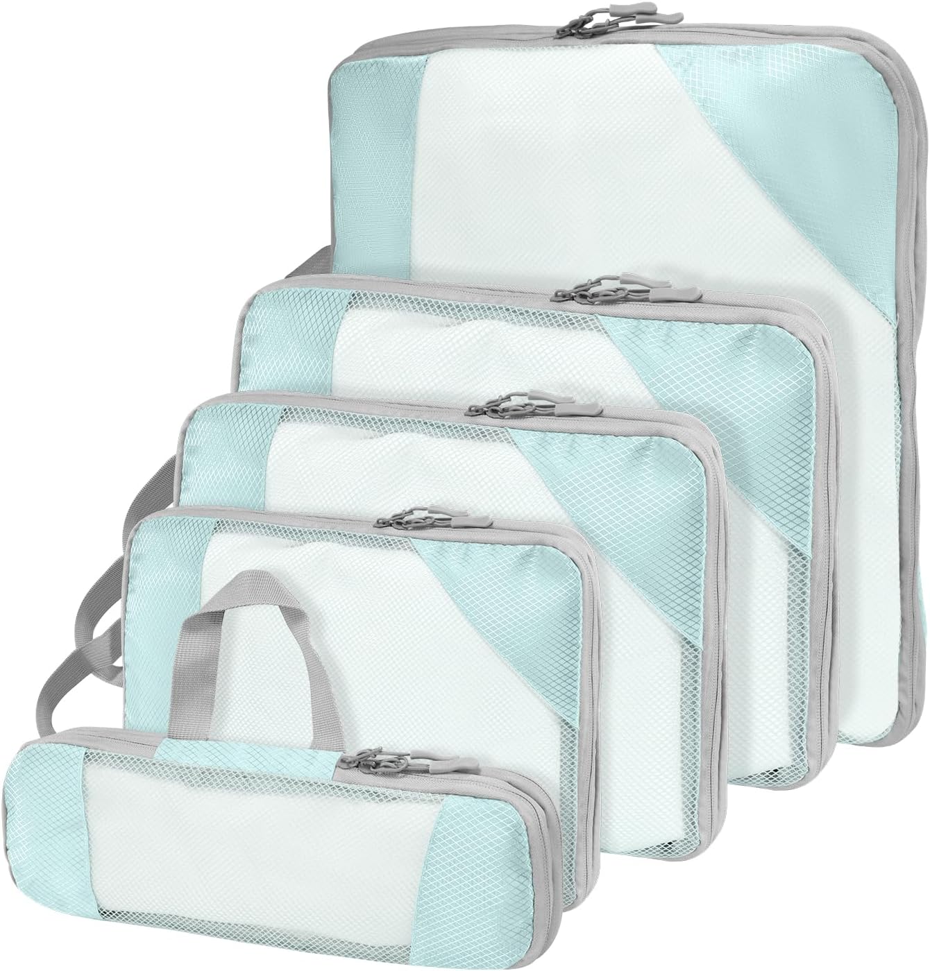 Compression Packing Cubes for Suitcases, Travel Organizer Cubes for Travel Essen...