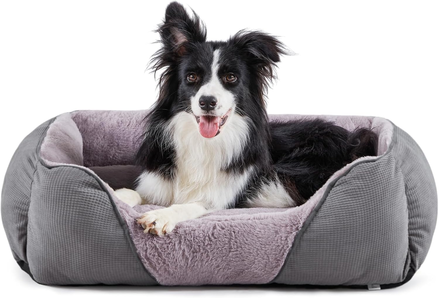 JOEJOY Medium Dogs Bed with Thickened Fiber Cotton and Soft Rabbit-Velvet 64x53x...