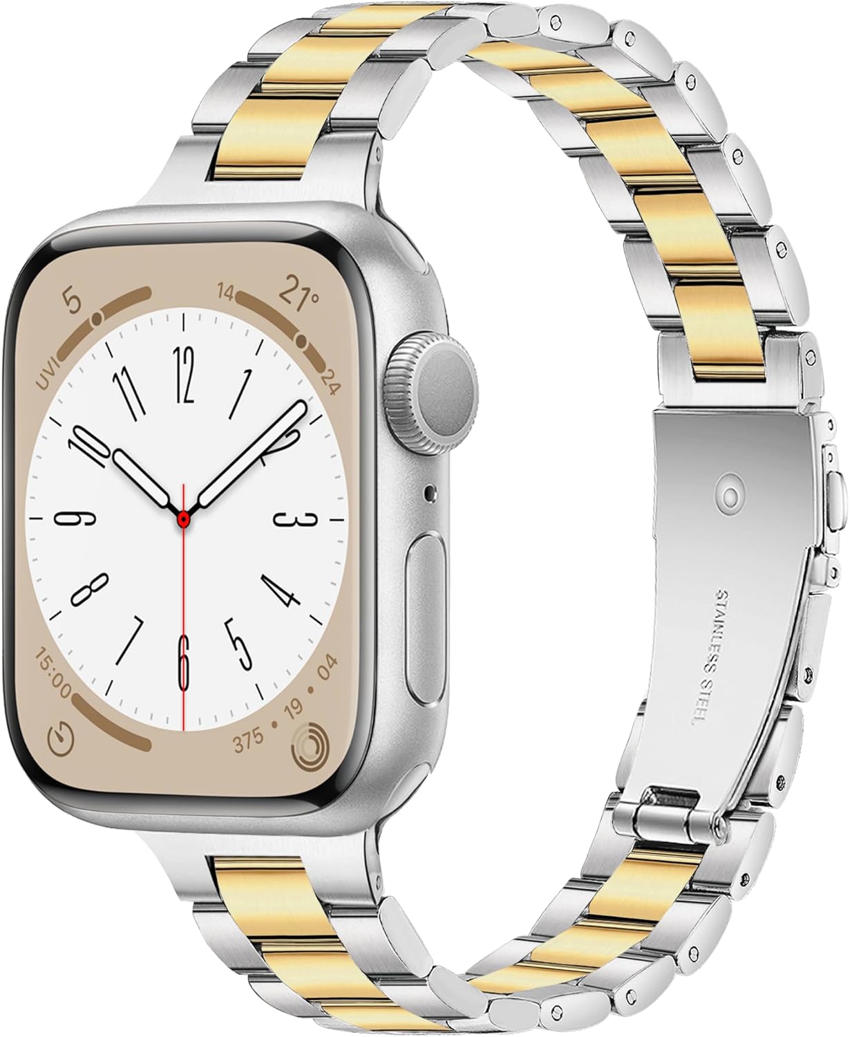 Vamyzji Metal Strap Compatible with Apple Watch Strap 41mm 40mm 38mm for Women/M...