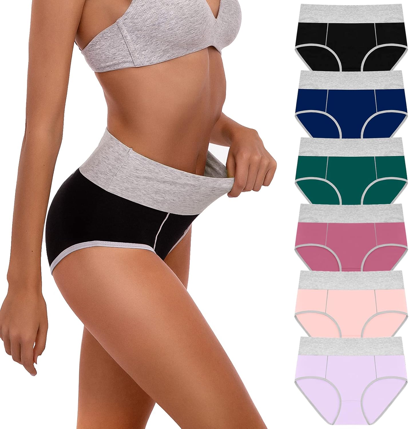 SINOPHANT Ladies Cotton Knickers, Special High Waisted Knickers for Women, Innov...