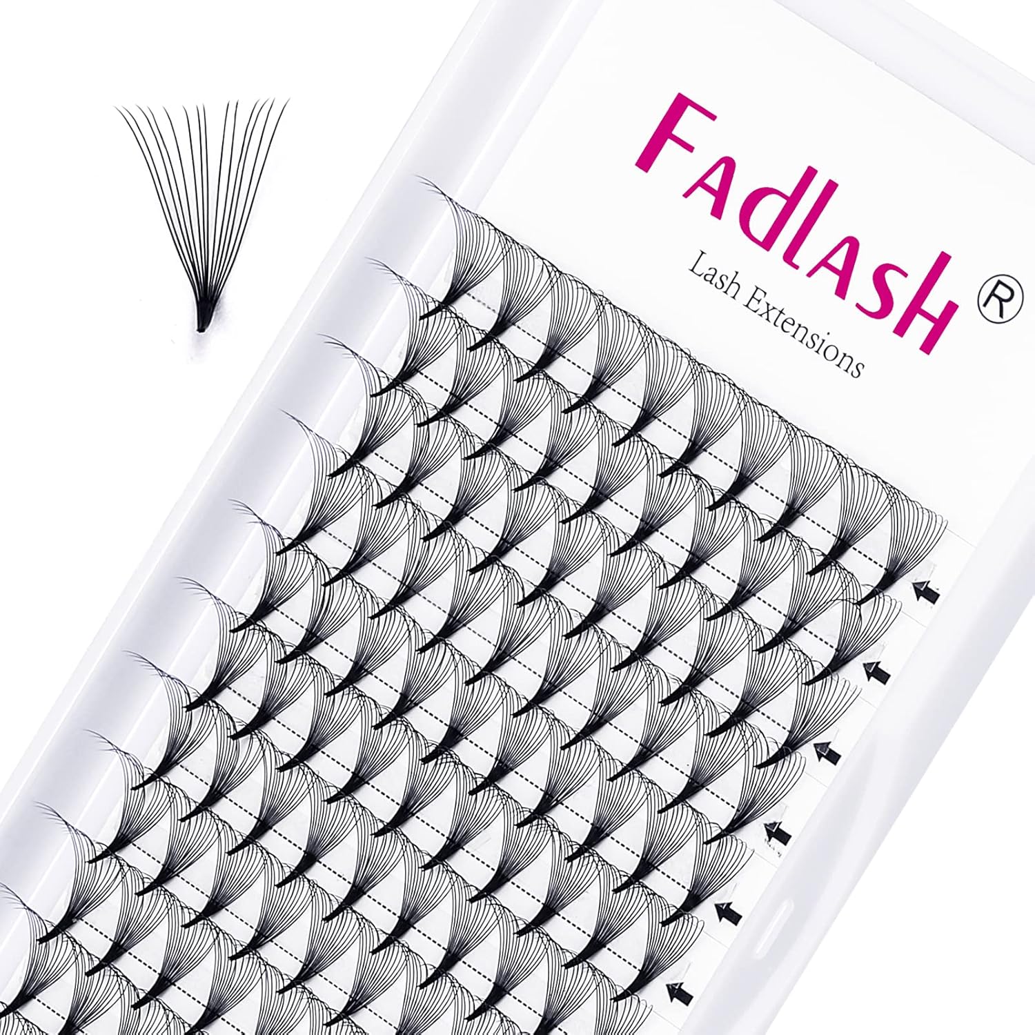 Volume Eyelash Extensions, Special 14D 0.07mm D Curl, Innovative 14mm Premade Fa...