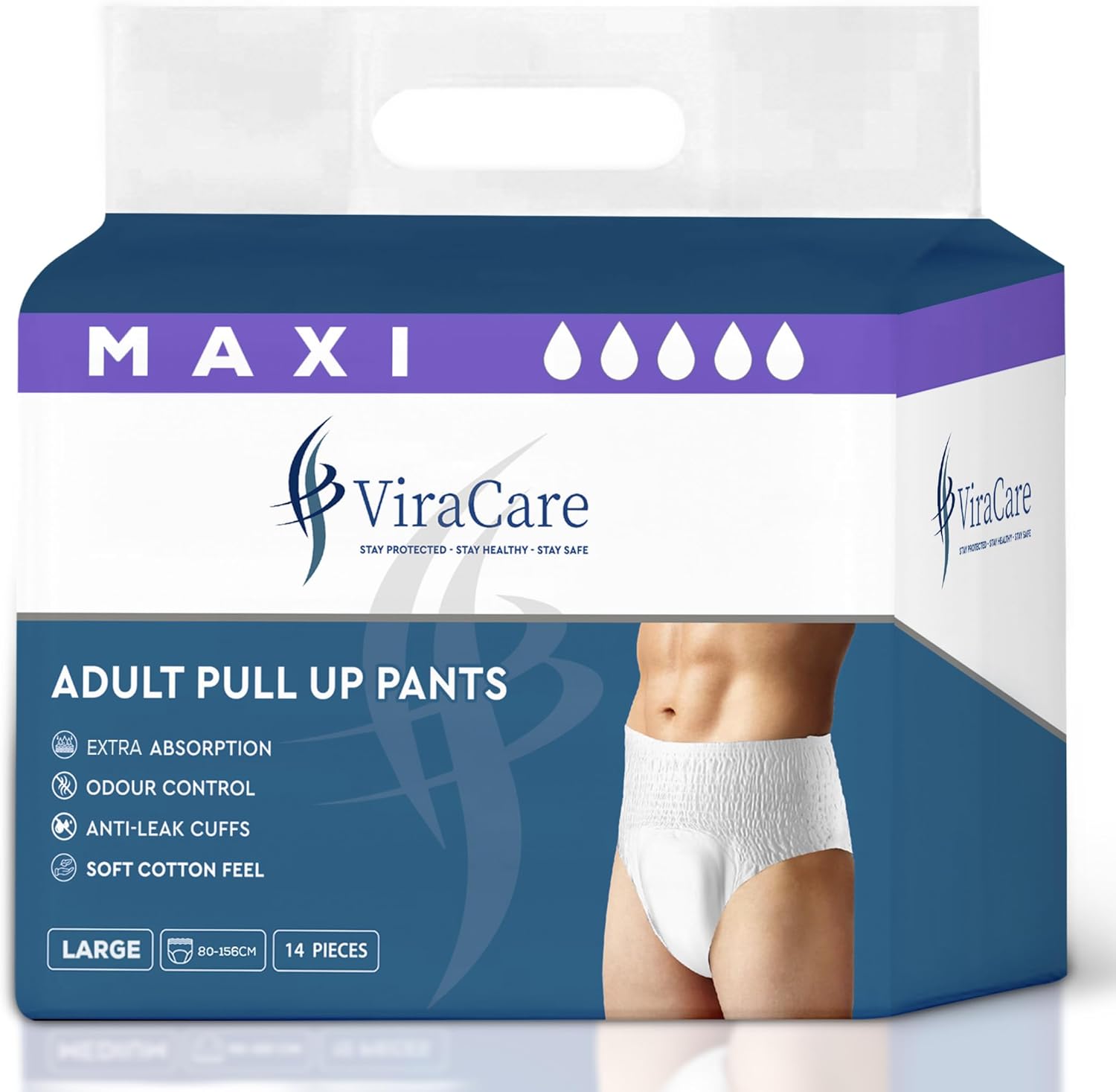 14 x Incontinence Maxi Pants Women and Men | Adult Pull Ups Large | Adult Nappie...