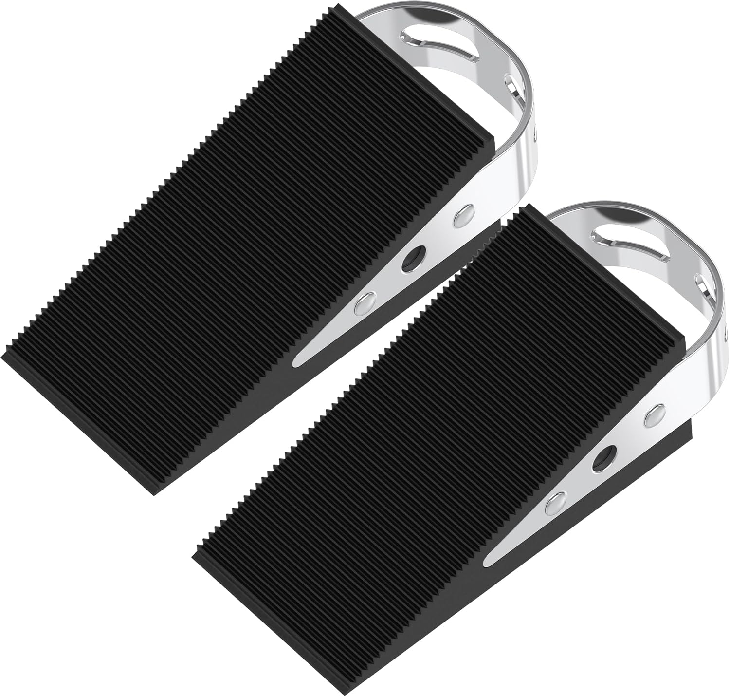 FLORA GUARD 2 Pack Door Wedge Rubber - Heavy Duty Door Stops, Non-Scratching, No...