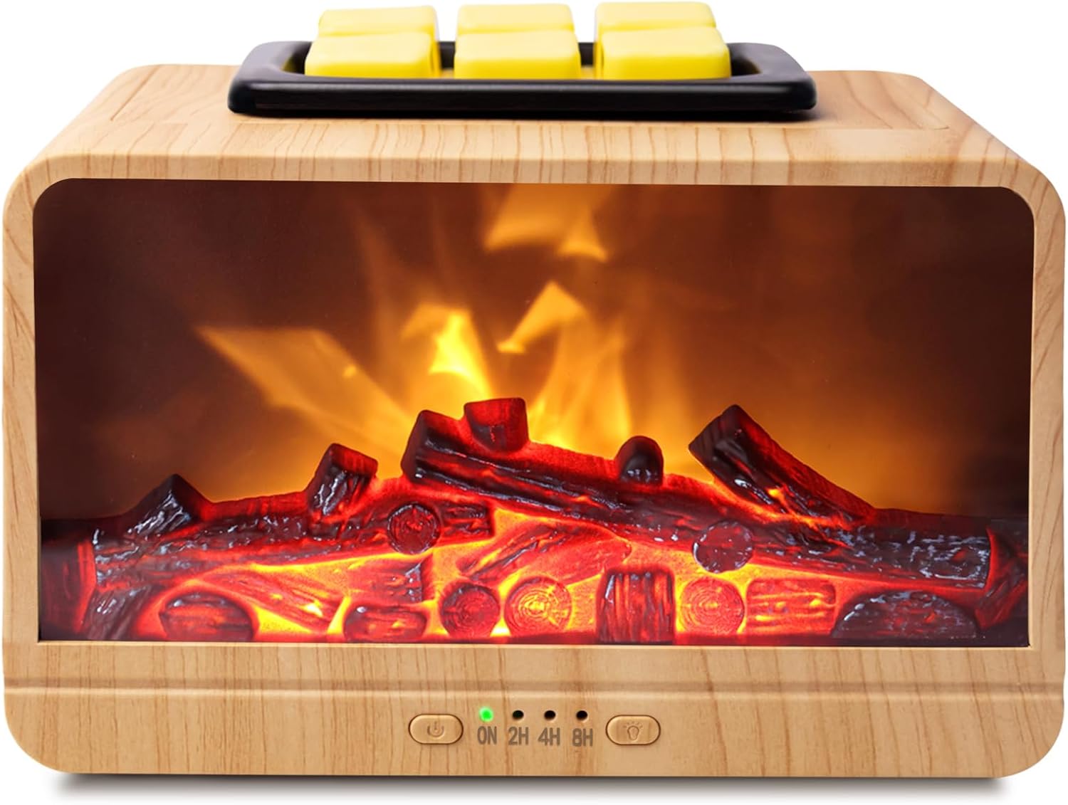 Wax Melt Warmer Electric Melter - Electric Flame Fireplace Wax Burner, Wax Melte...
