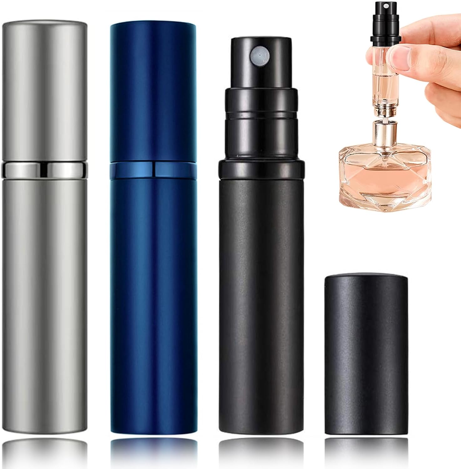 POTWPOT Perfume Refillable Bottle, 3 Pack Perfume Atomisers Refillable Travel Pe...