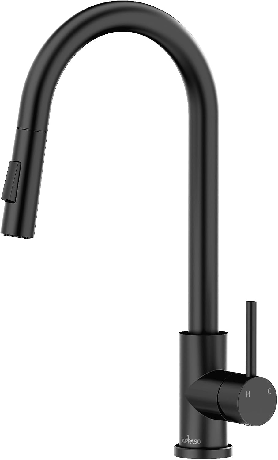 APPASO Black Kitchen Taps, Special Kitchen Taps with Pull Out Spray, Innovative...
