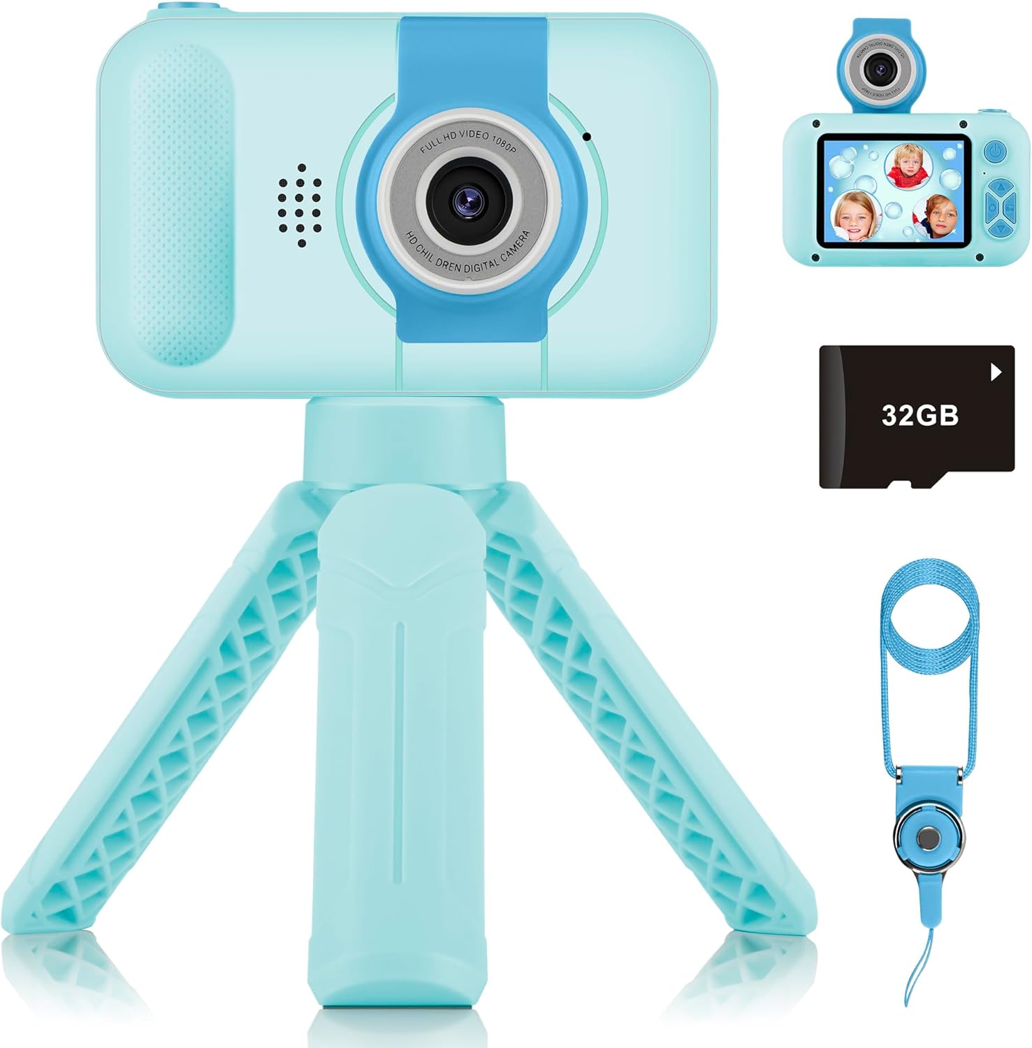 ARNSSIEN Kids Camera, Special Camera for Kids with Tripod, High-Quality 2.4in IP...