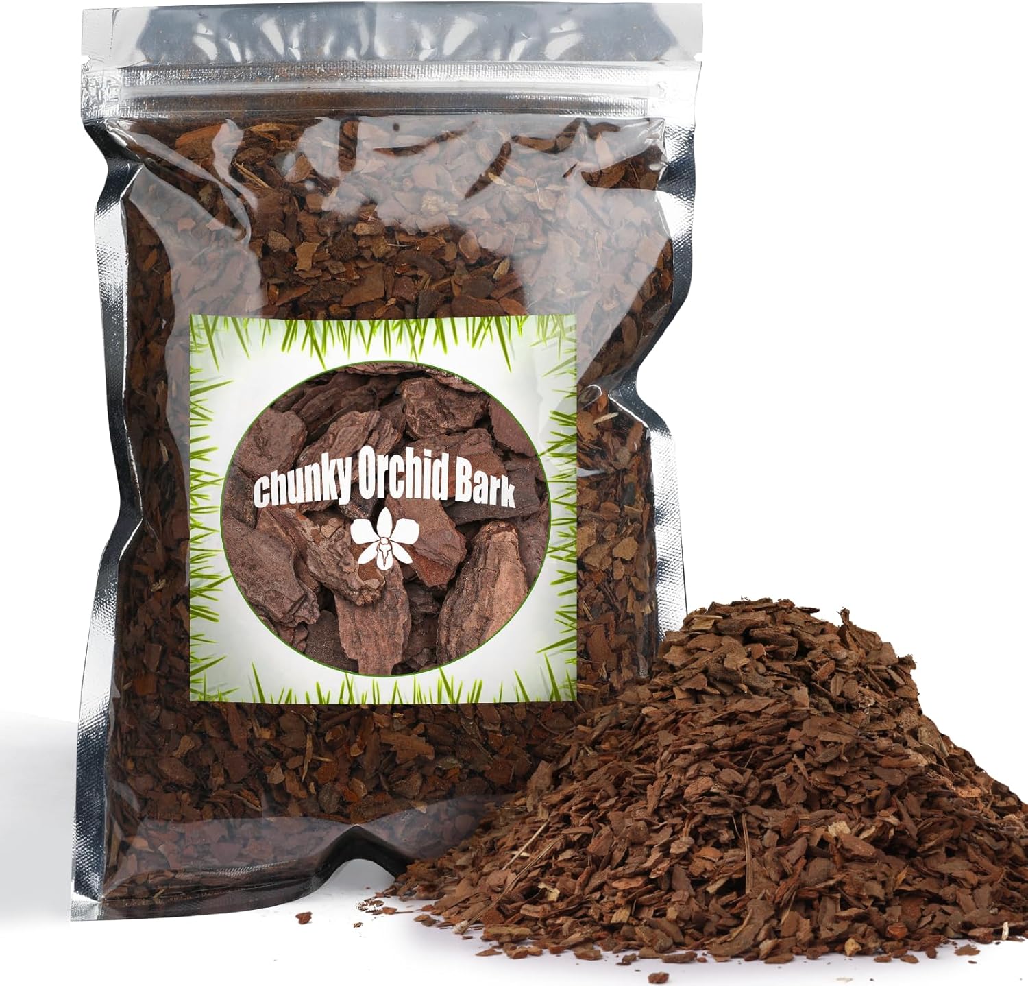 Orchid Bark for Plants, Organic Pine Bark for Proper Root Development for Phalae...