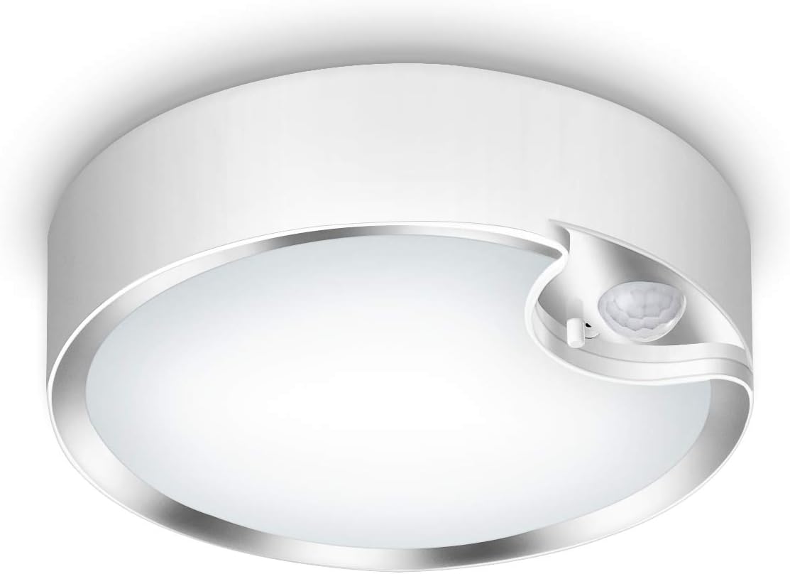 Yurnero 80 LED Motion Sensor Ceiling Light Battery Operated Ultra Bright Motion...