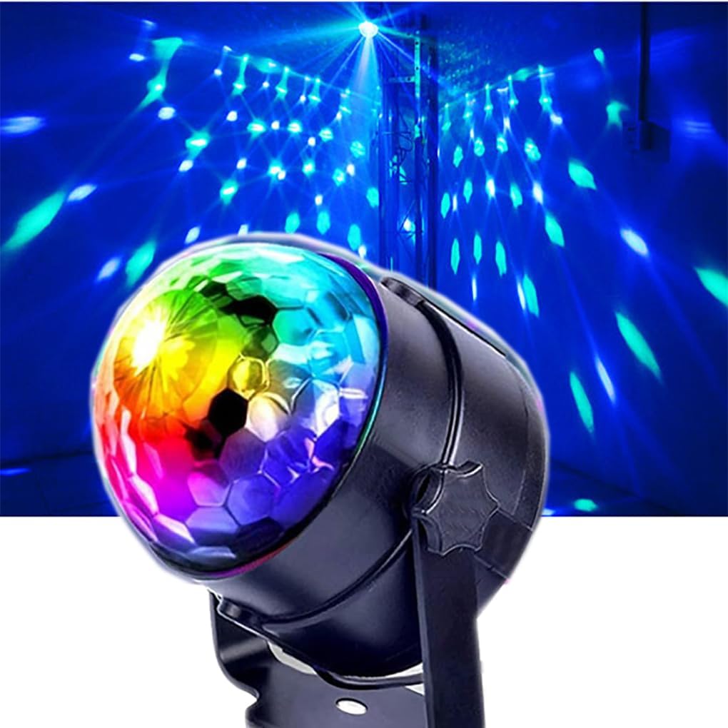 Stage Disco Ball Lights, High-Quality Wonsung RGB Multi-Colour LED Strobe Light,...