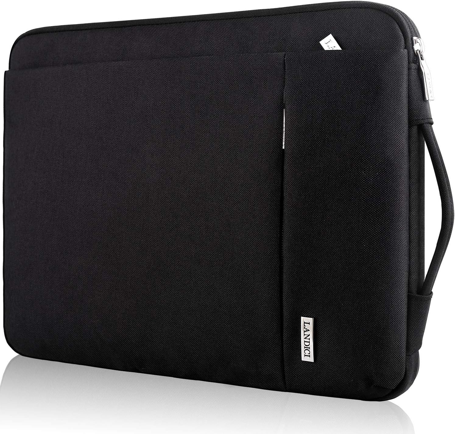 LANDICI 360°Protective Laptop Sleeve Case 13 13.3 14 Inch, Waterproof Computer B...