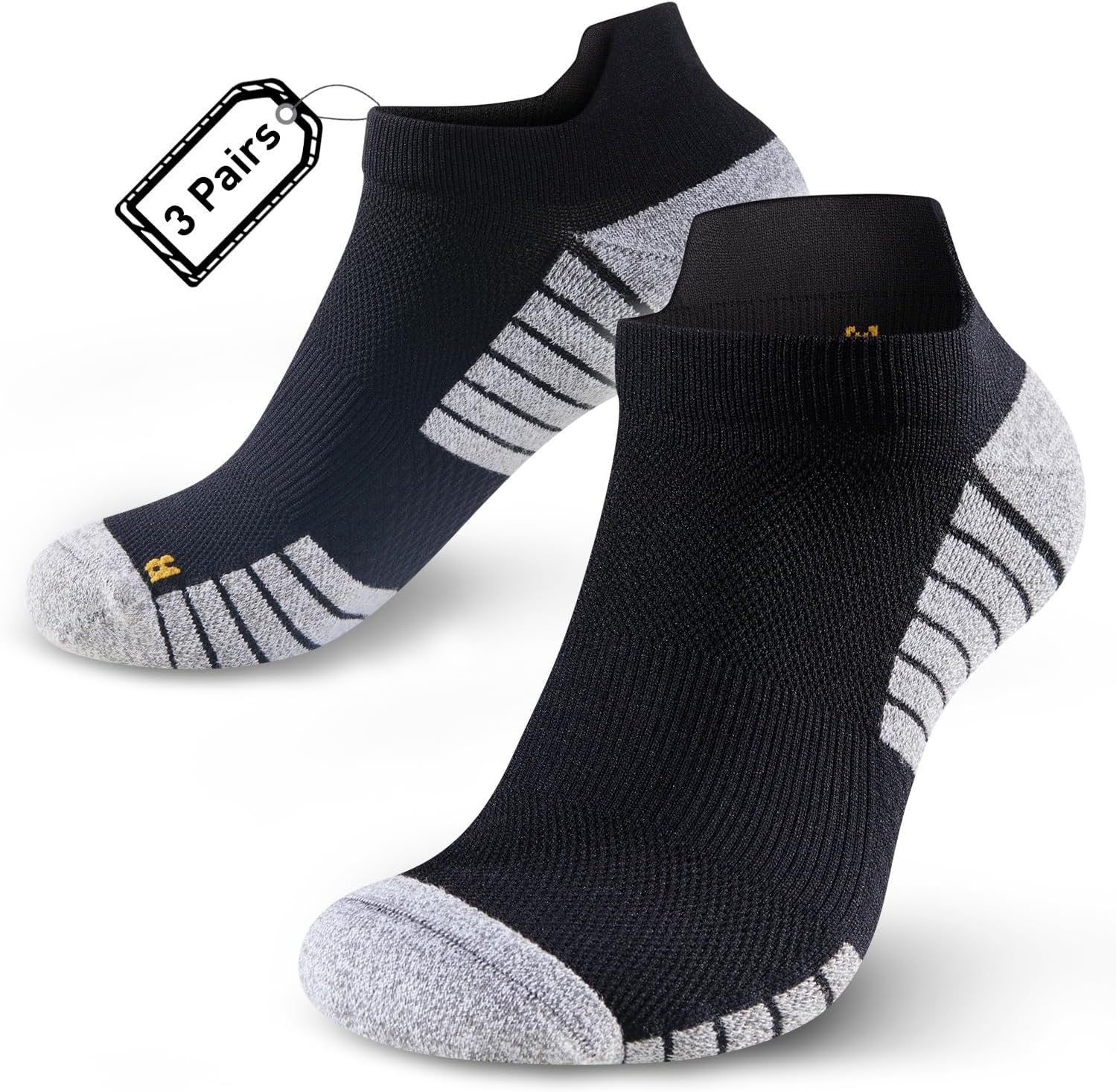HUEGLO 3 Pairs Neuropathy Compression Socks For Women Men Neuro Socks Ankle Trai...